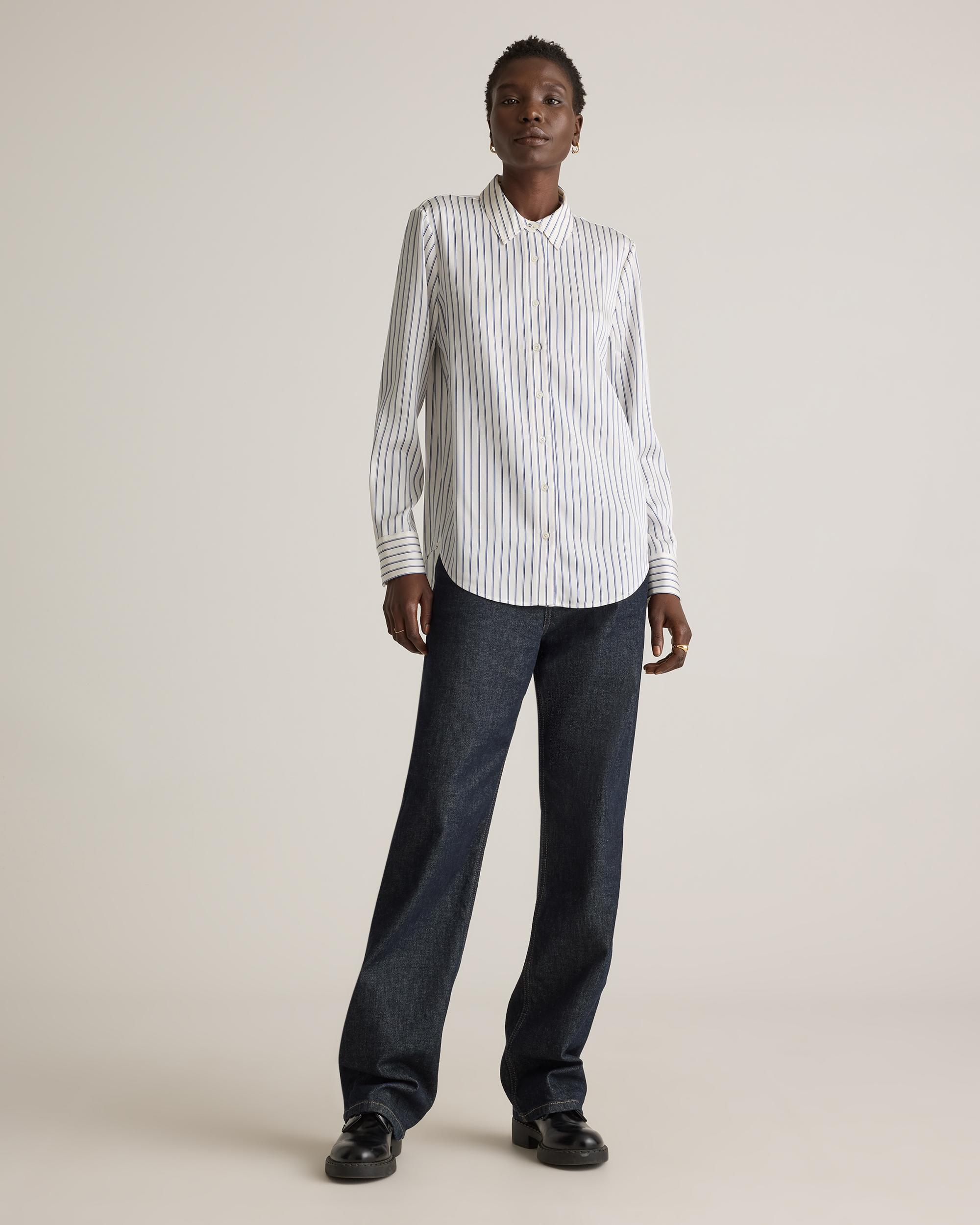 Quince | Women's Washable Stretch Silk Blouse Size XL Product Image