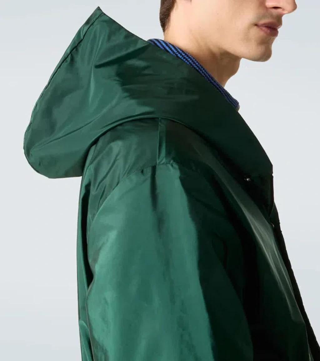 MONCLER Grandans Hooded Jacket In Green Product Image