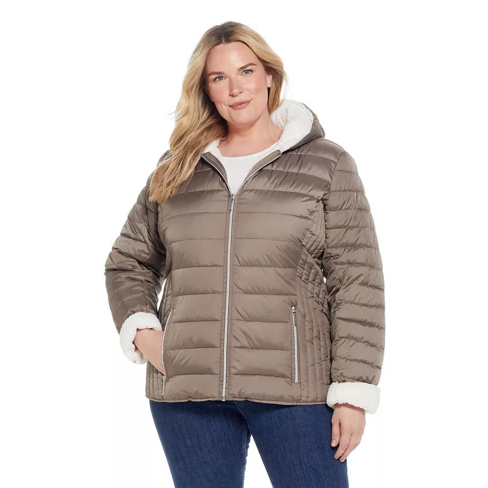 Women's Weathercast Sherpa-Lined Puffer Jacket,  Product Image