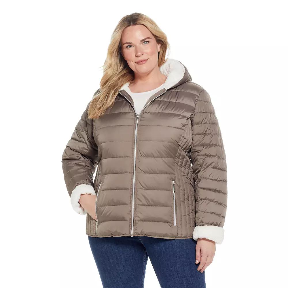 Women's Weathercast Sherpa-Lined Puffer Jacket,  Product Image
