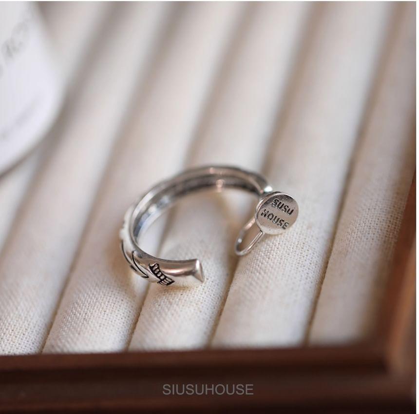 Engraved Open Hoop Earring Product Image