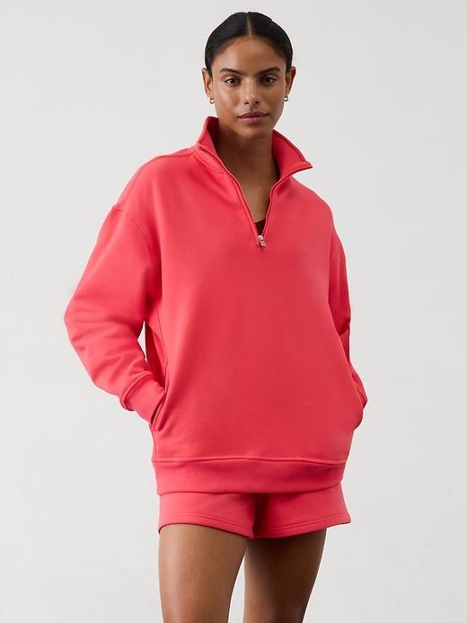 Power of She Forever Fleece 1/4 Zip Sweatshirt Product Image