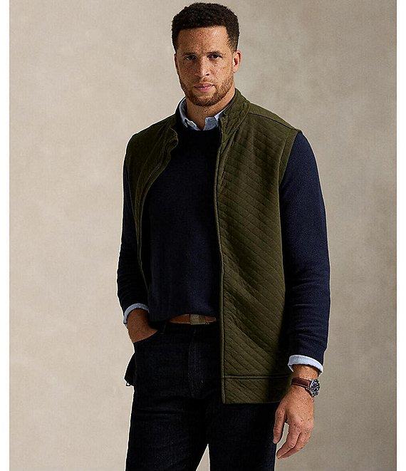 Polo Ralph Lauren Big & Tall Micro-Diamond Quilted Double-Knit Jersey Vest Product Image