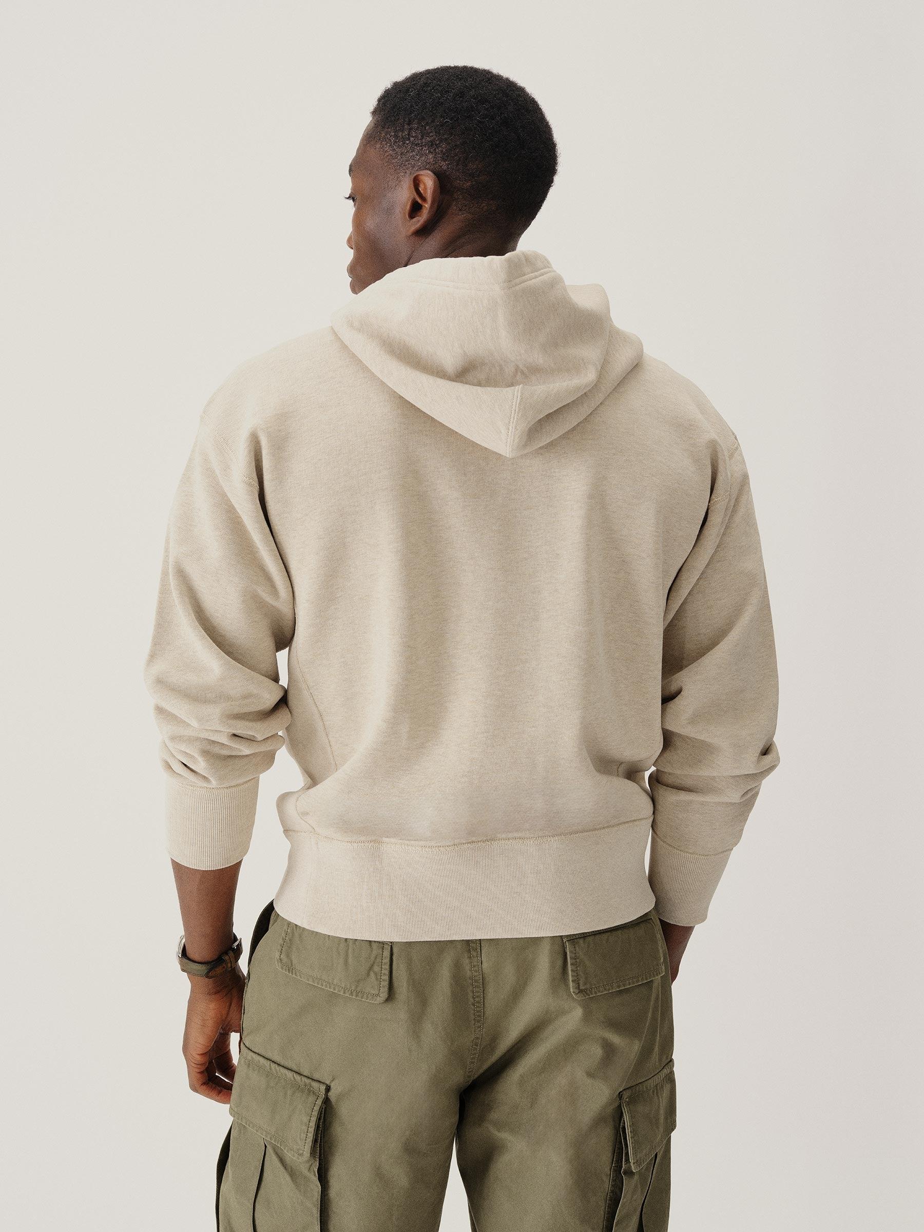 Heather Oat Welterweight Hooded Sweatshirt Product Image