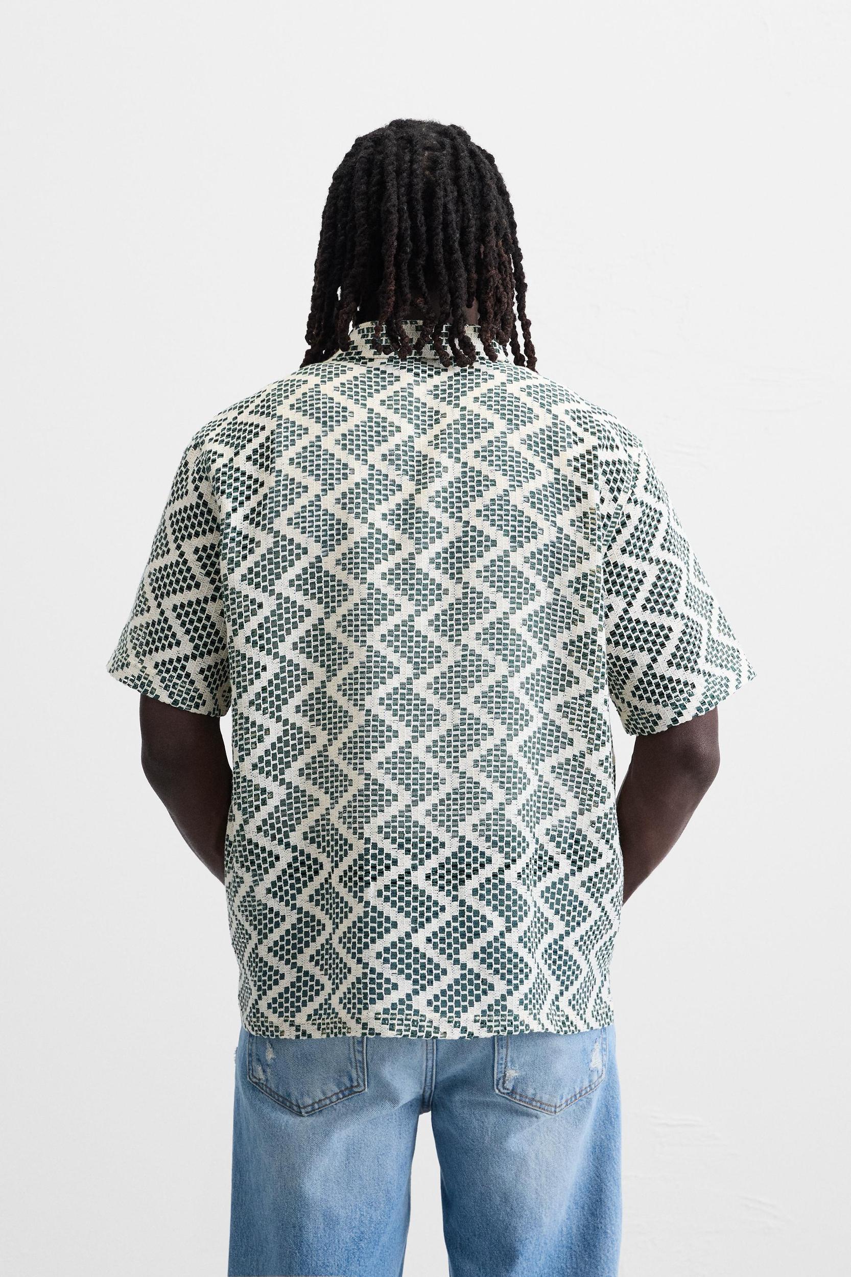OPEN-WEAVE TEXTURED SHIRT Product Image
