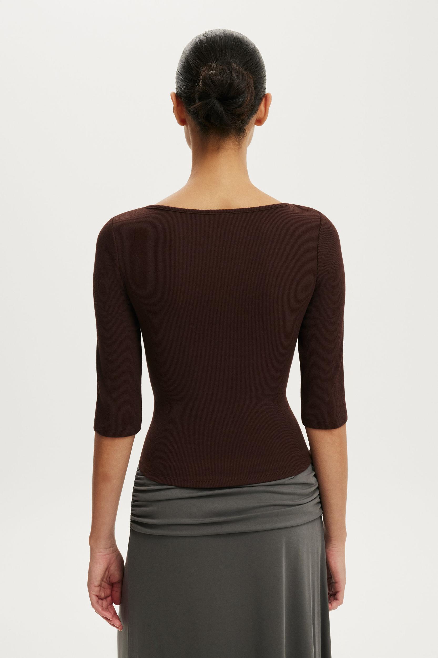 Boat Neck 3/4 Sleeve Product Image