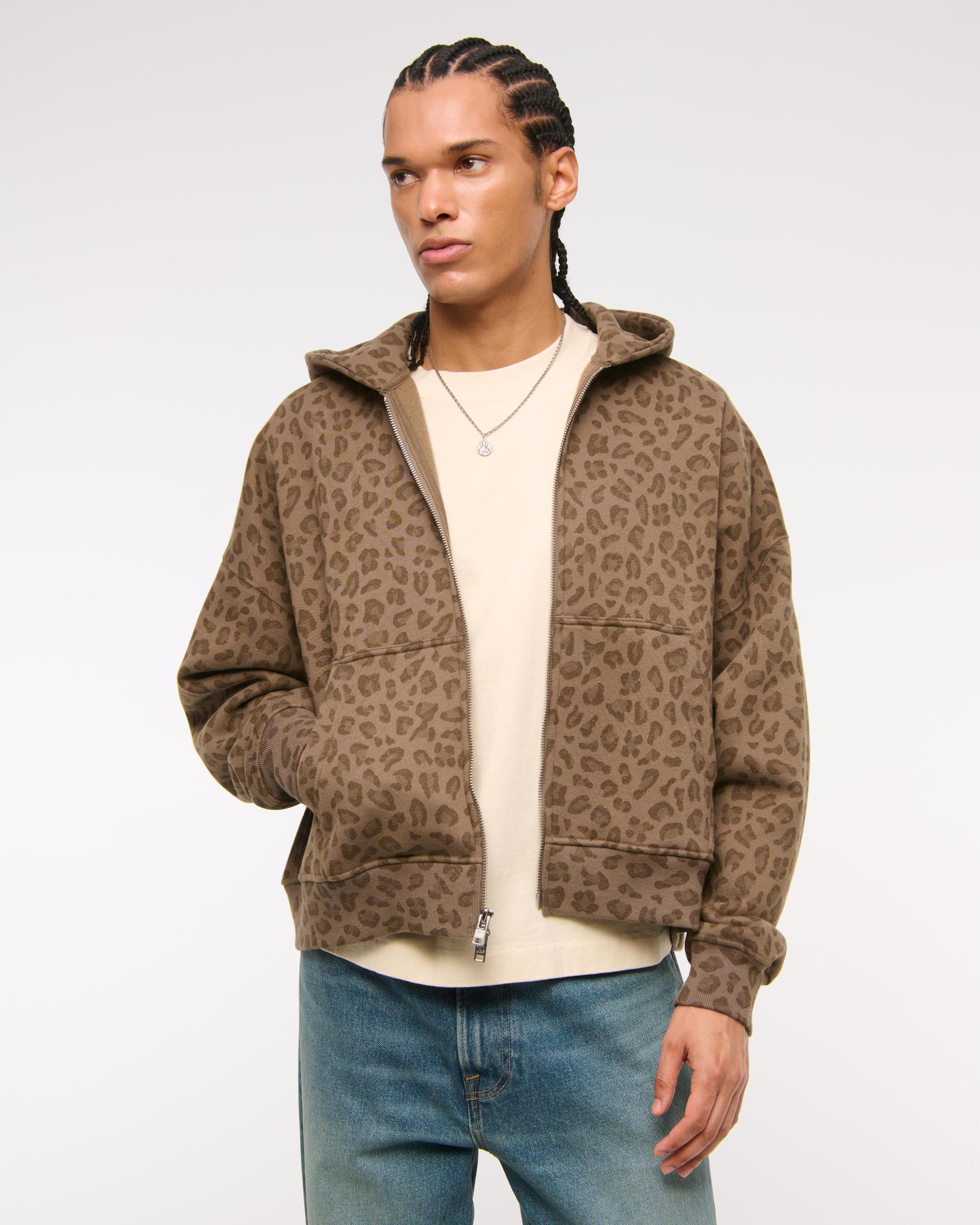 Cropped Essential Full-Zip Hoodie Product Image