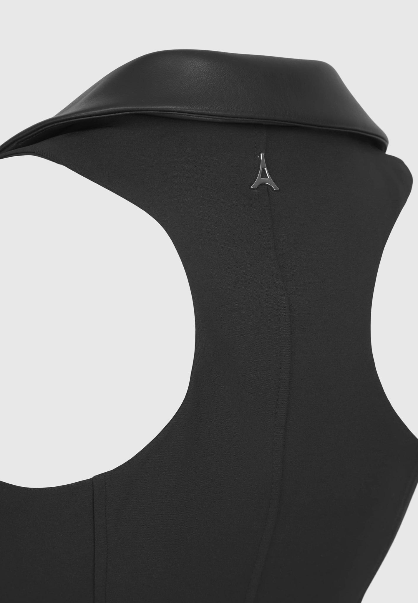 Waistcoat Corset Top - Black Female Product Image