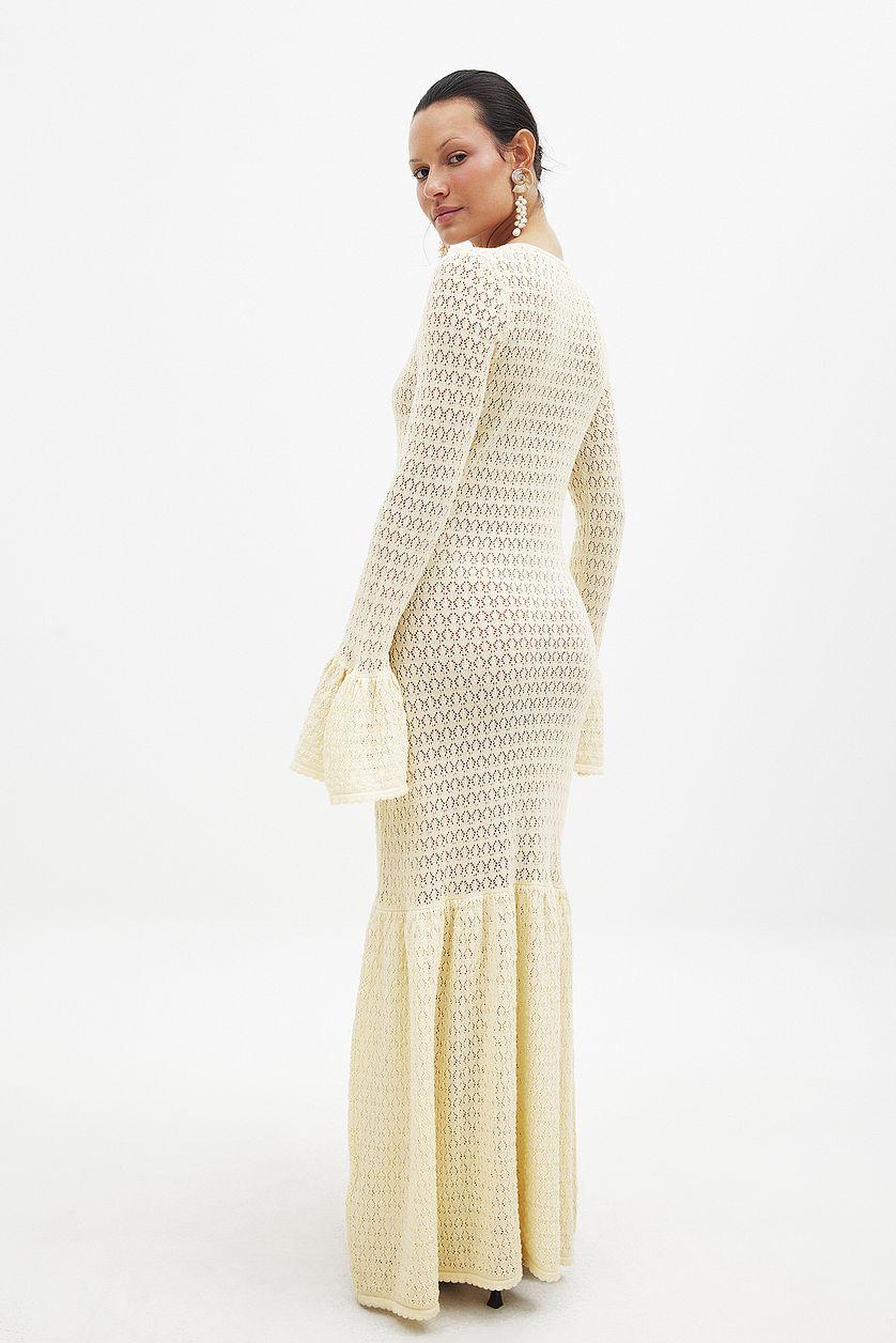 Knitted Crochet Maxi Dress Product Image