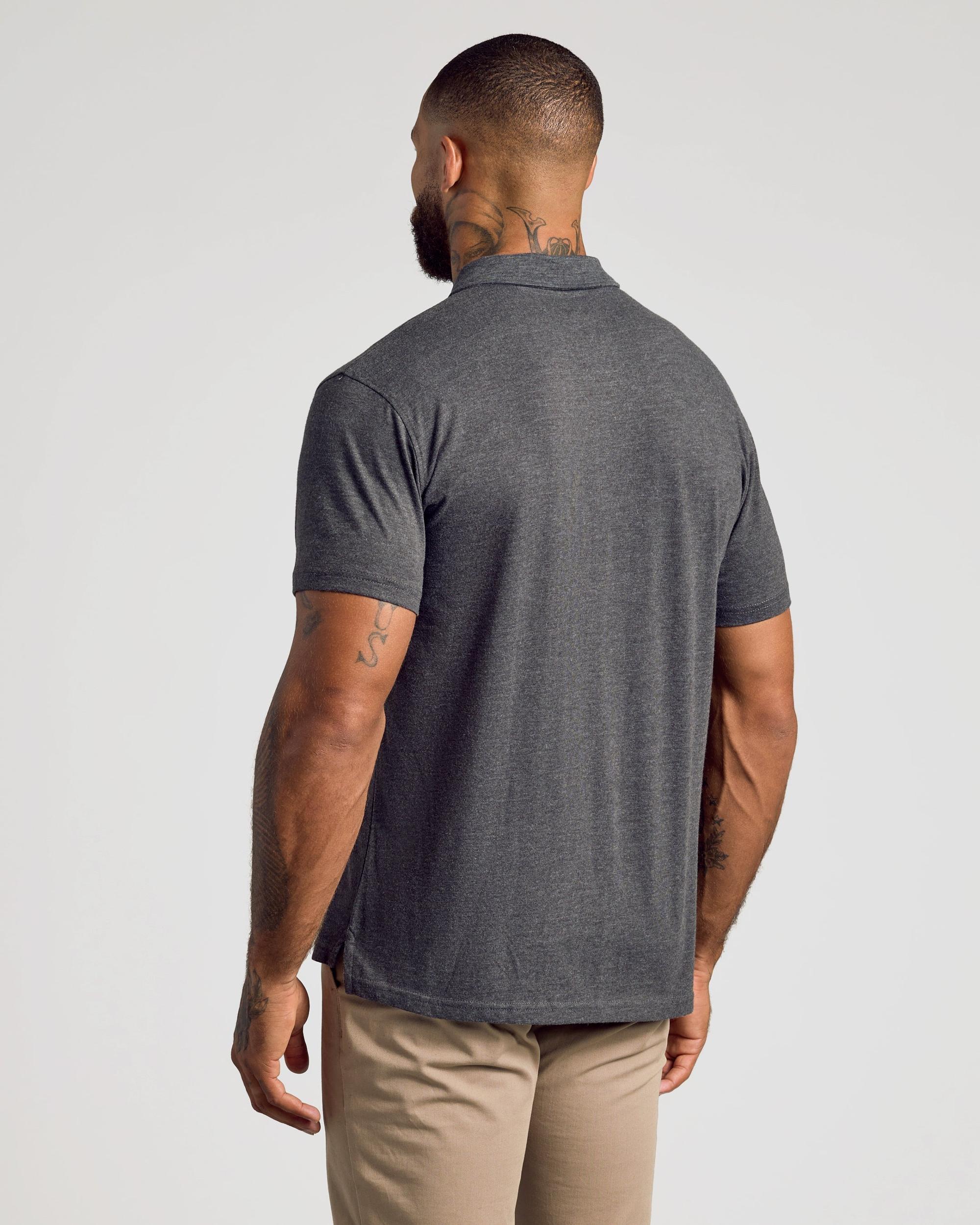 Charcoal Heather Gray Classic Polo Product Image