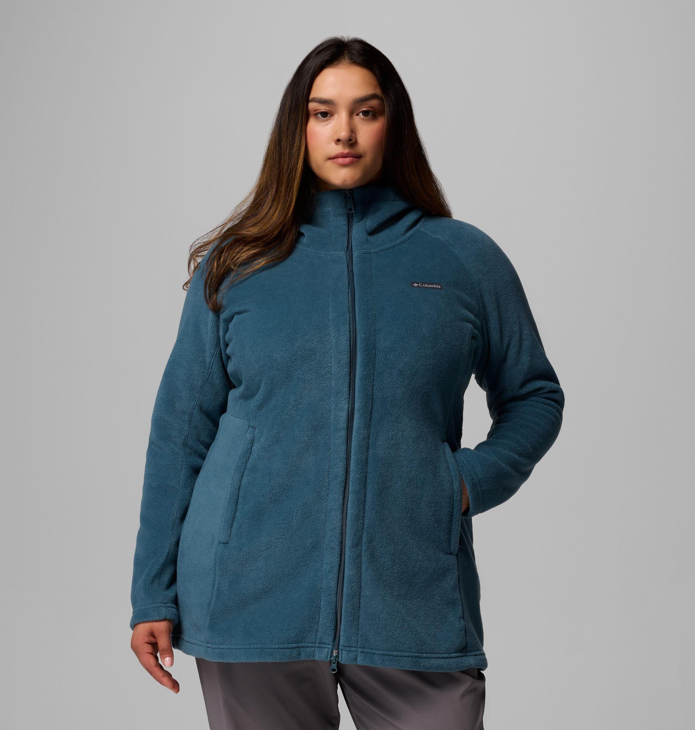 Columbia Women s Benton Springs II Long Fleece Hoodie - Plus Size- Product Image