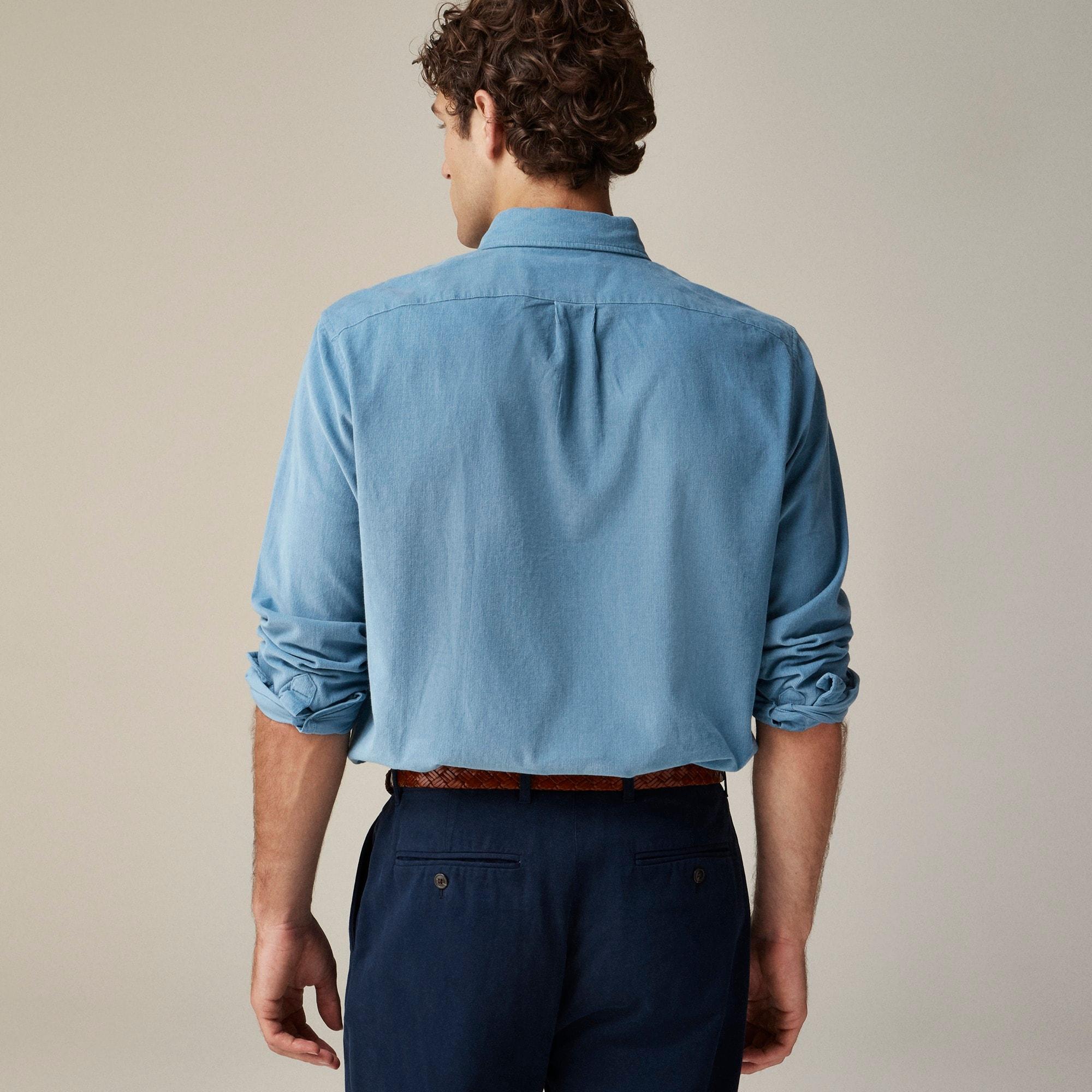 Slim fine-wale corduroy shirt Product Image