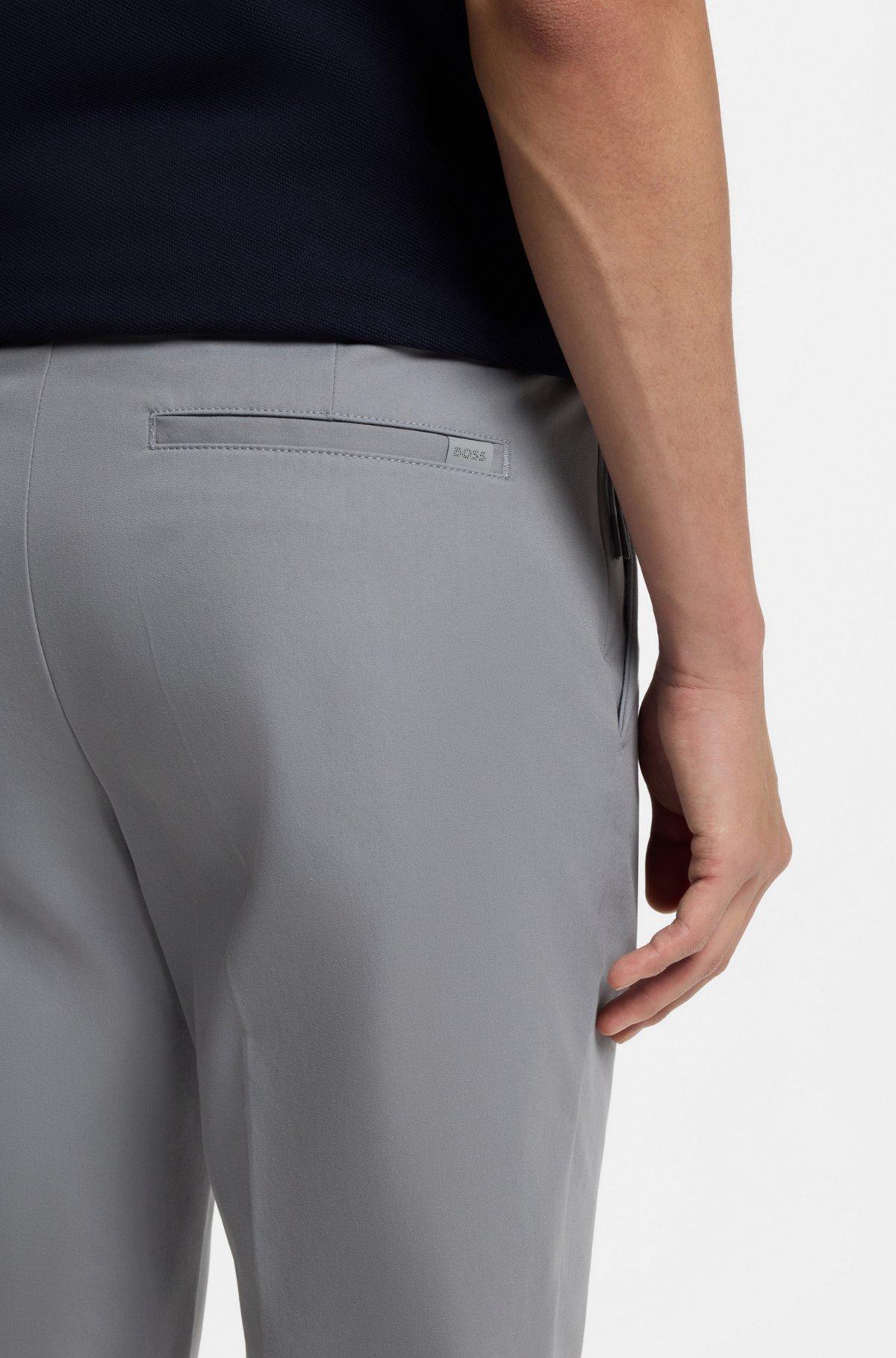 Slim-fit pants in cotton-blend twill Product Image