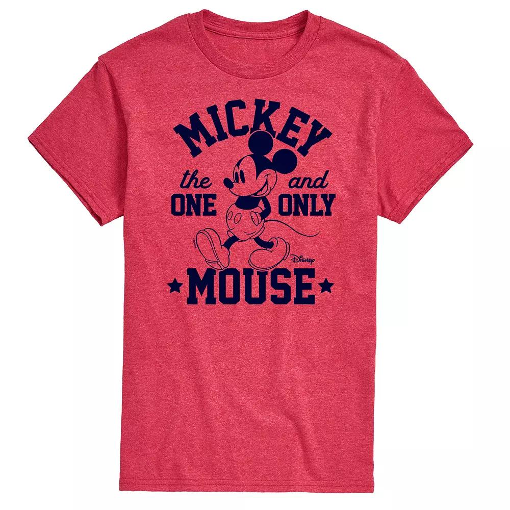 Disney's Mickey Mouse Men's One and Only Graphic Tee, Size: Medium, Red Product Image