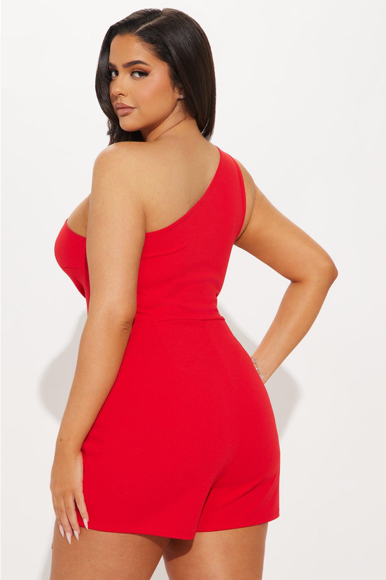 The Reason Is You Romper - Red Product Image