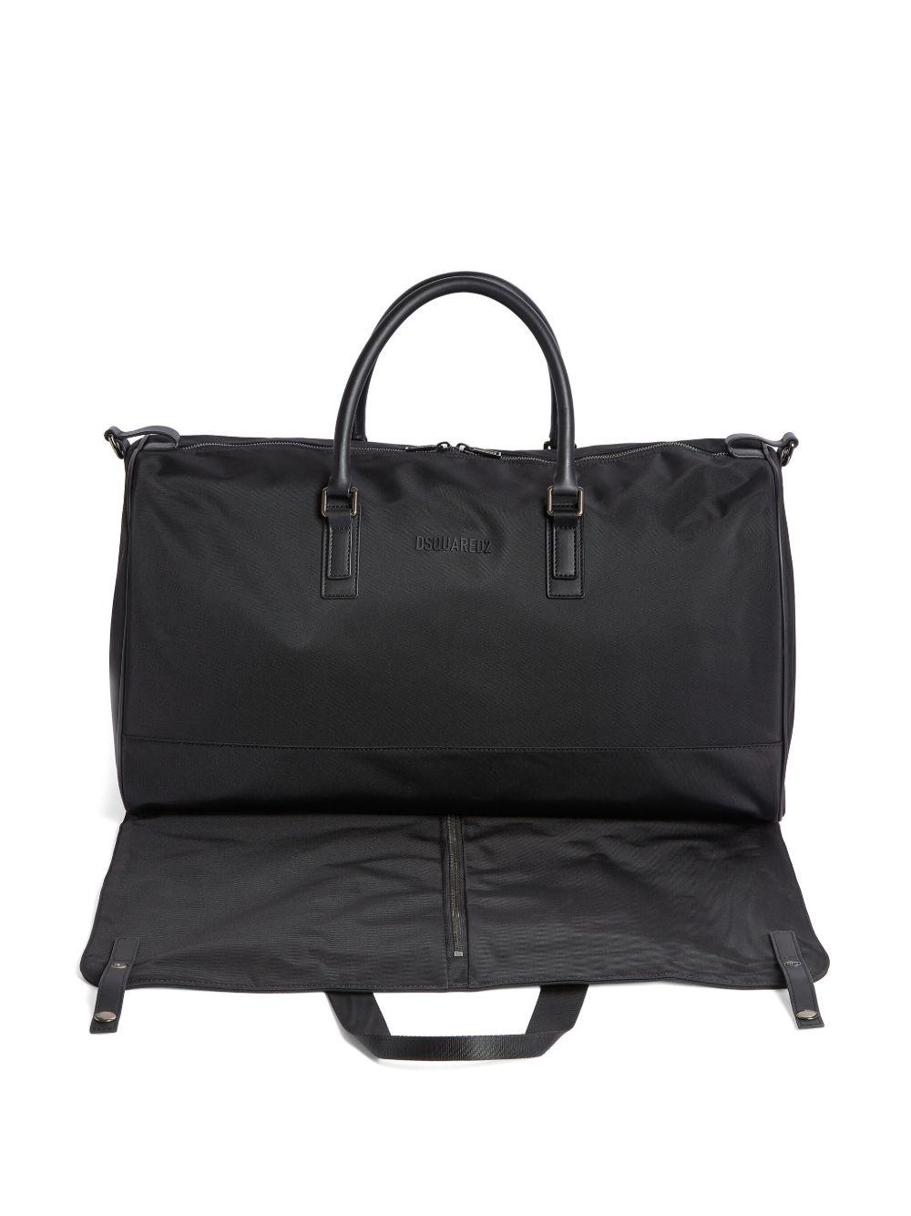 logo-raised zipped duffle bag Product Image