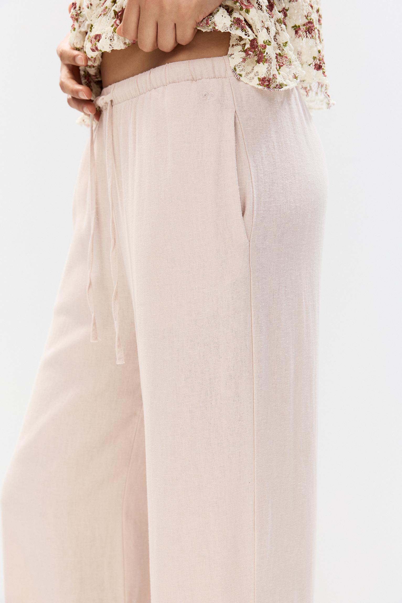 Flowy pants with linen Product Image