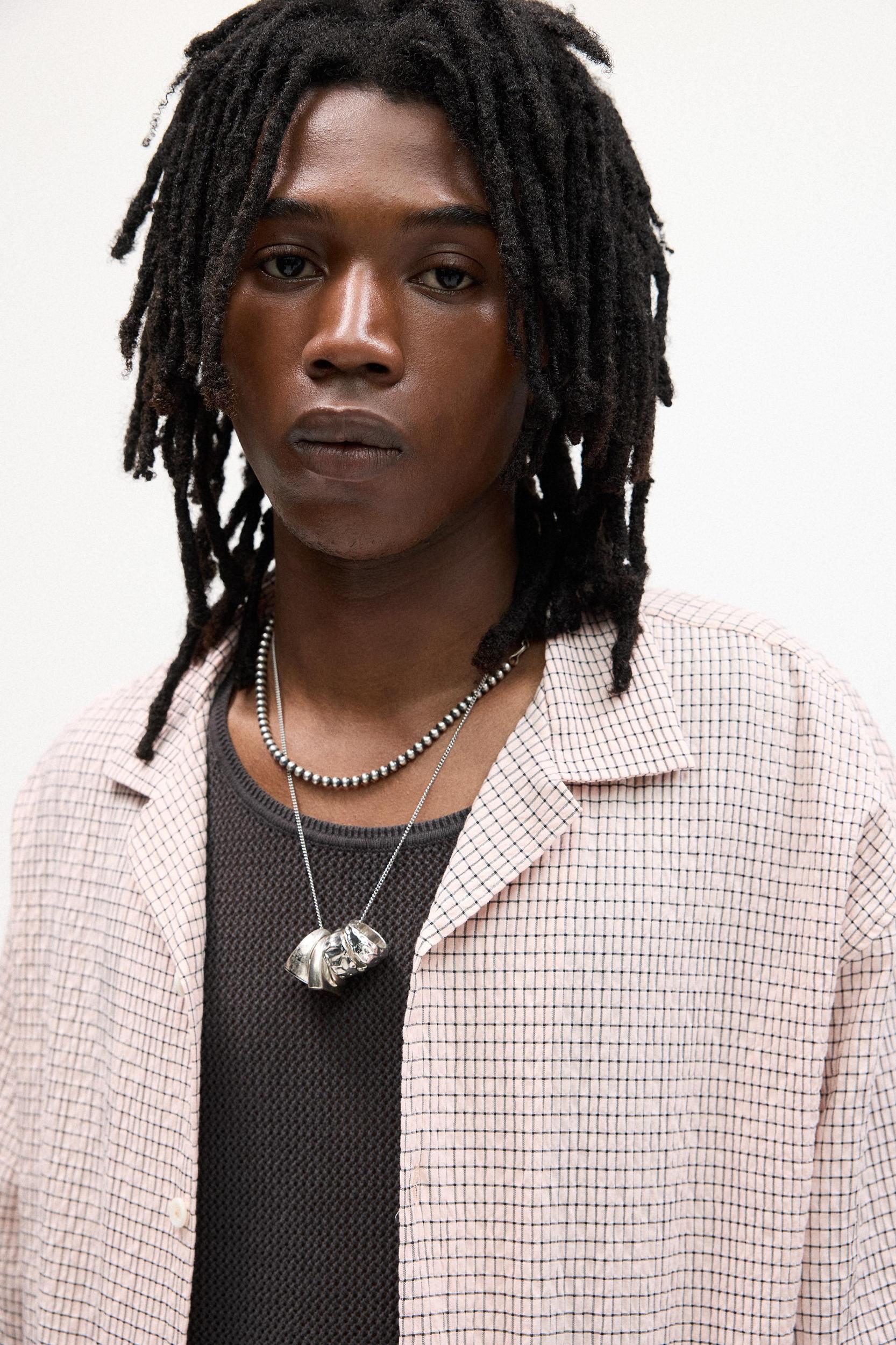 Short sleeve waffle-knit shirt Product Image