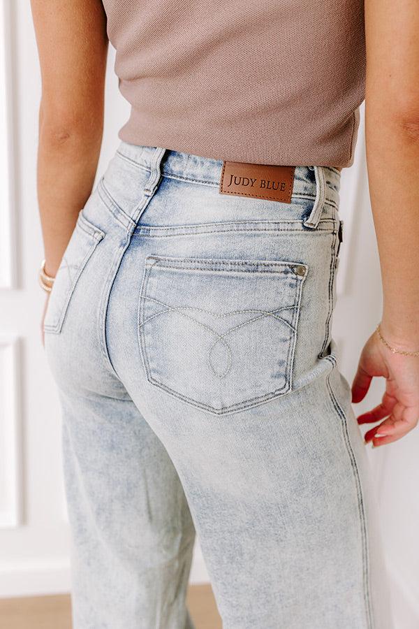 JUDY BLUE Vera High Waist Wide Leg Acid Wash Jean Product Image