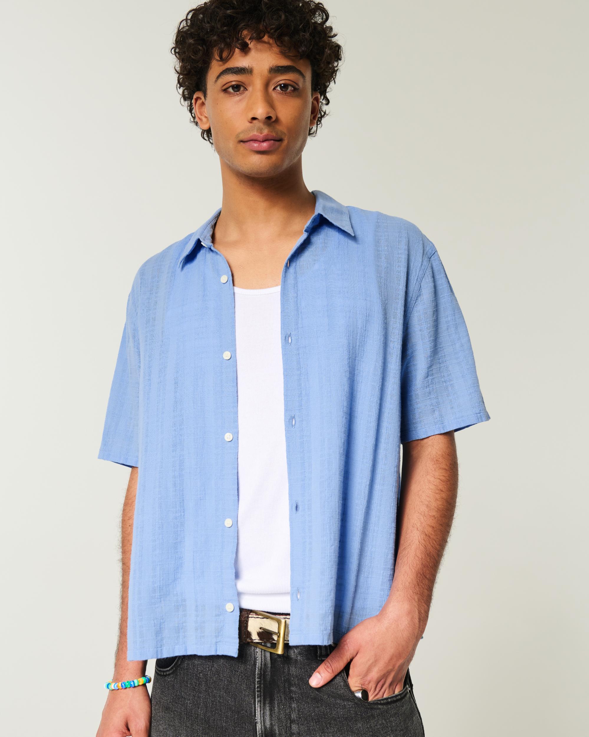 Boxy Short-Sleeve Shirt Product Image