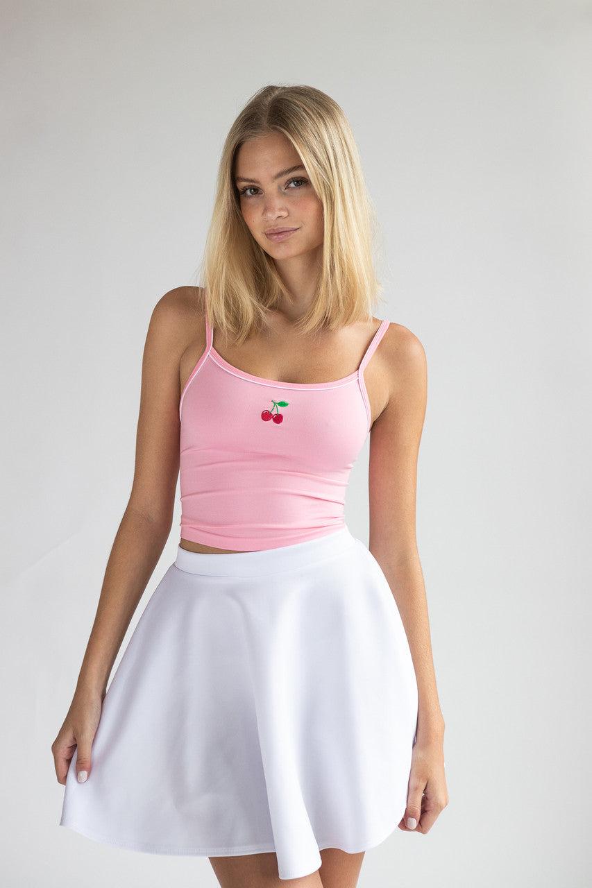 Embroidered Fruit Seamless Tank Top Product Image