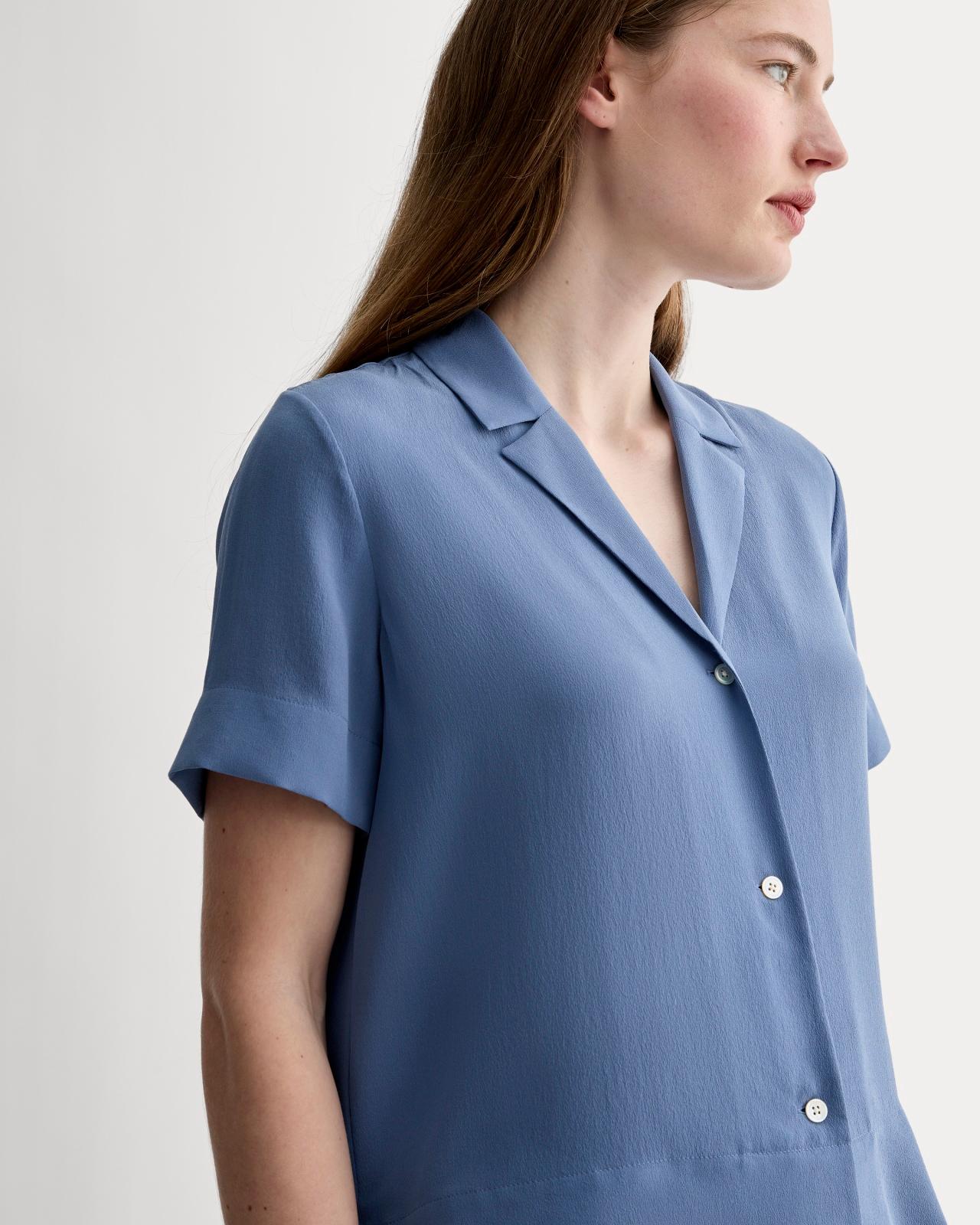 Womens Notch Shirt in Washable Silk by Everlane Product Image