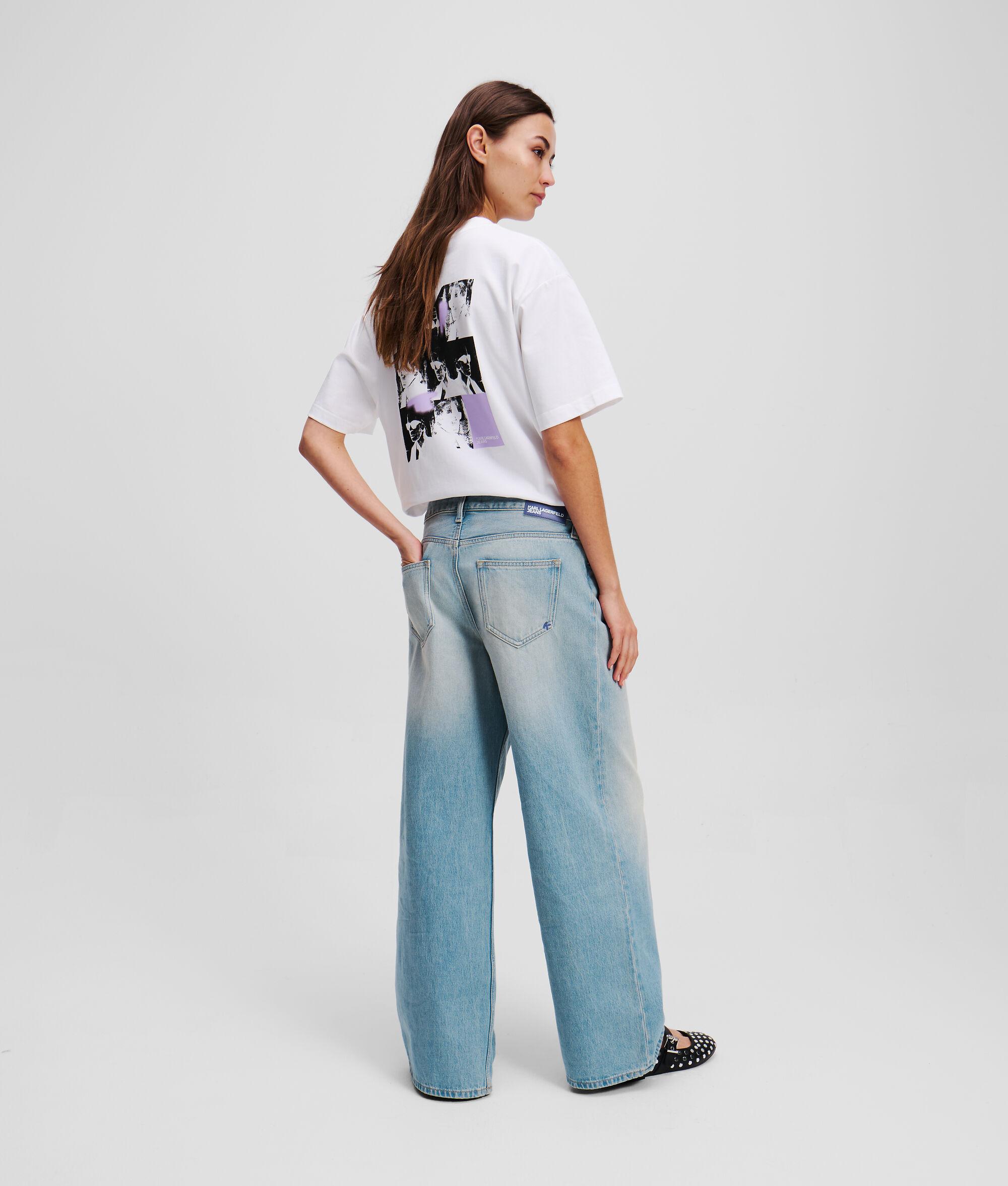 PLEATED WIDE-LEG JEANS Product Image