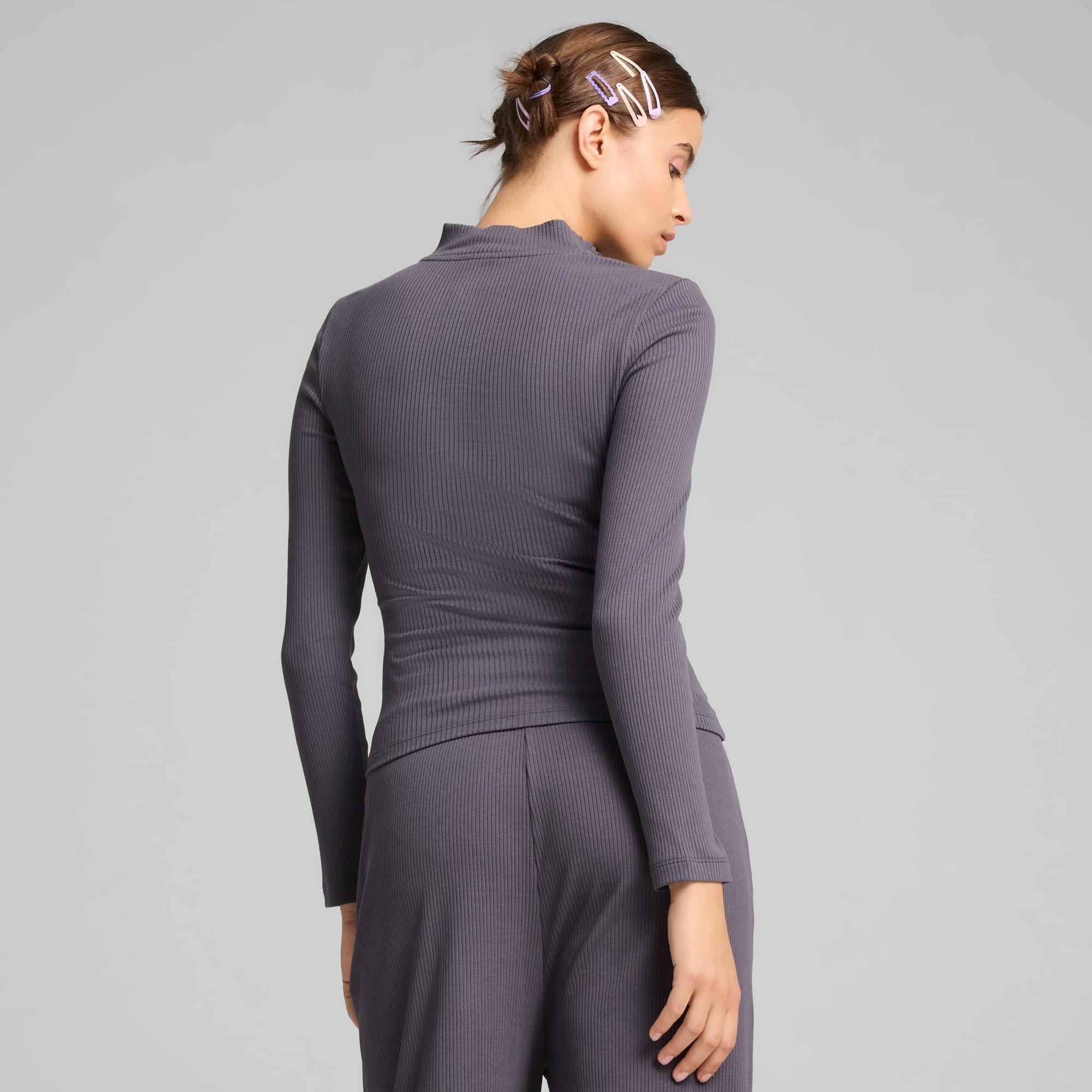 CLASSICS Ribbed Half-Zip Tee Women Product Image