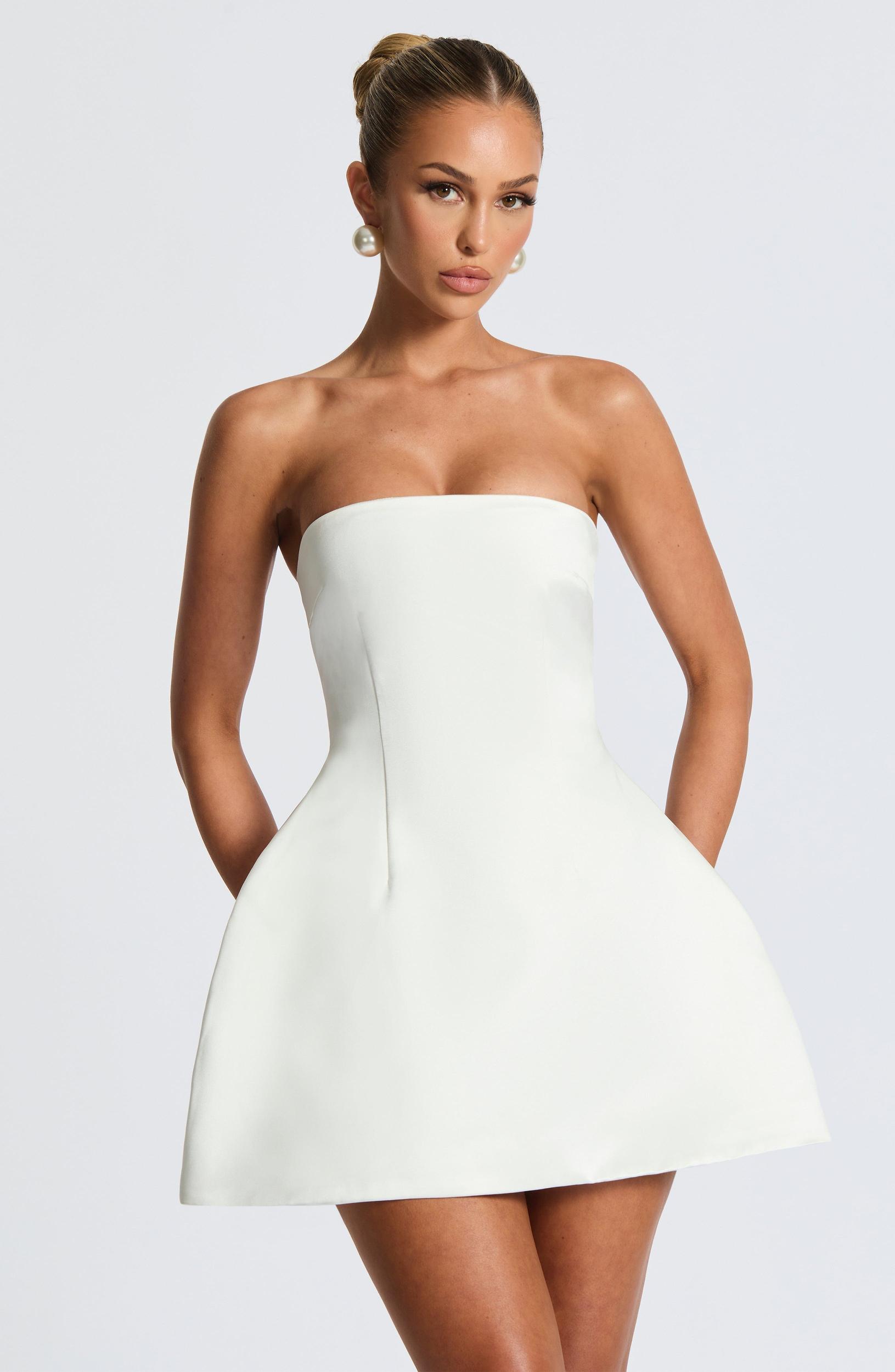 Abbey Mini Dress - Ivory Product Image