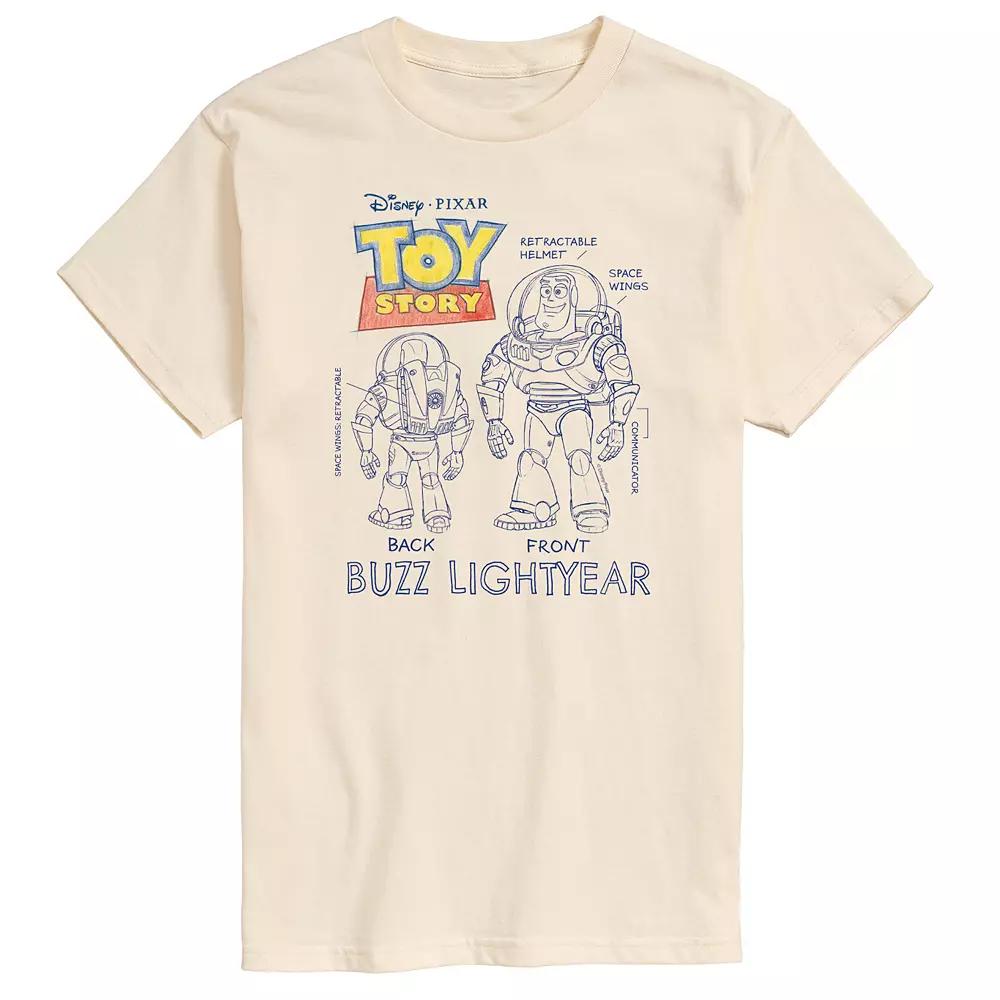 Disney / Pixar's Toy Story 4 Men's Buzz Sketches Graphic Tee,  Product Image