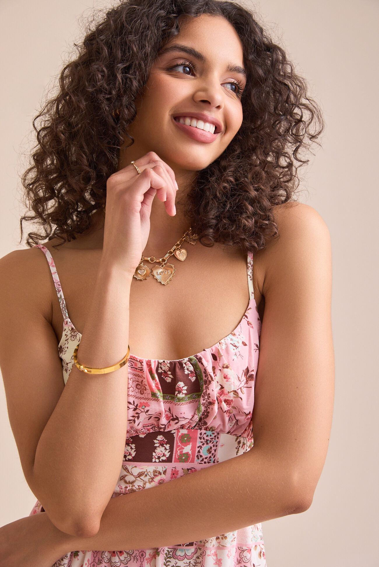 Mika Floral Patchwork Mini Dress Product Image