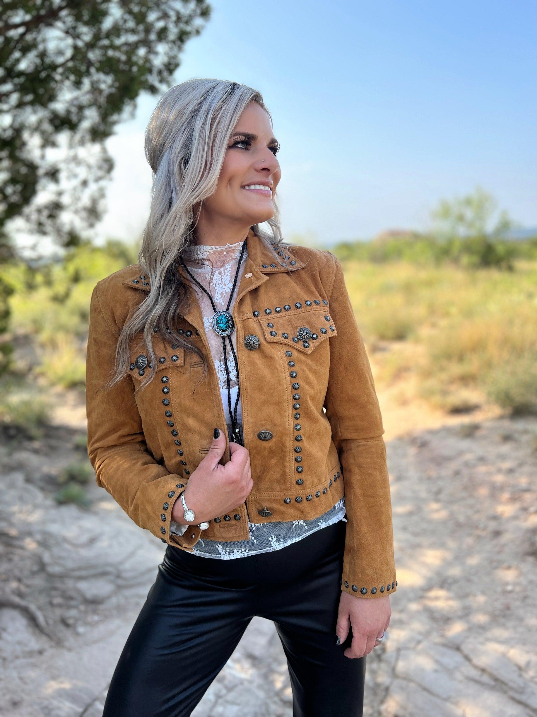 It's Getting Dangerous Studded Leather Jacket - Mustard* Product Image