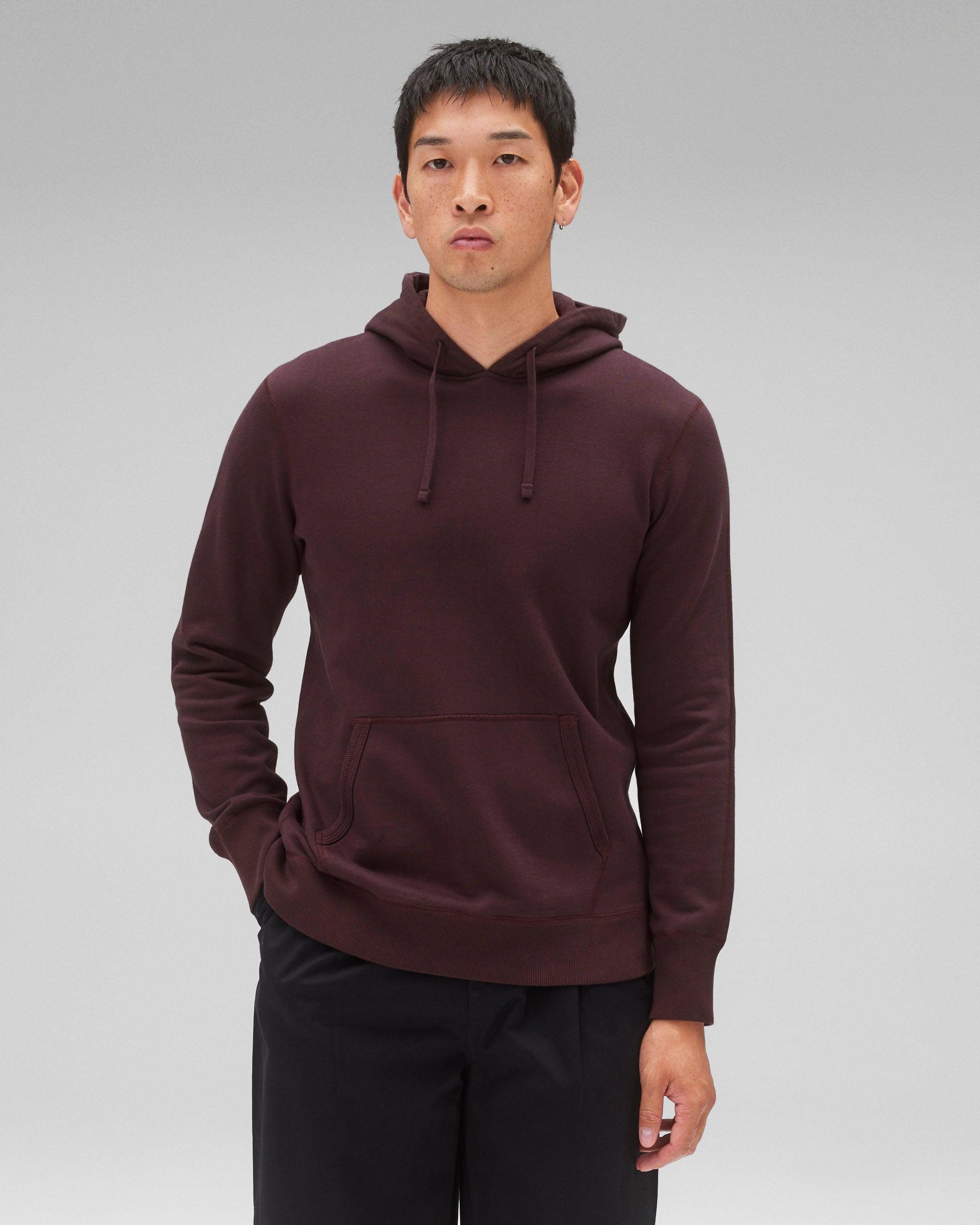 Midweight Terry Slim Hoodie Male Product Image