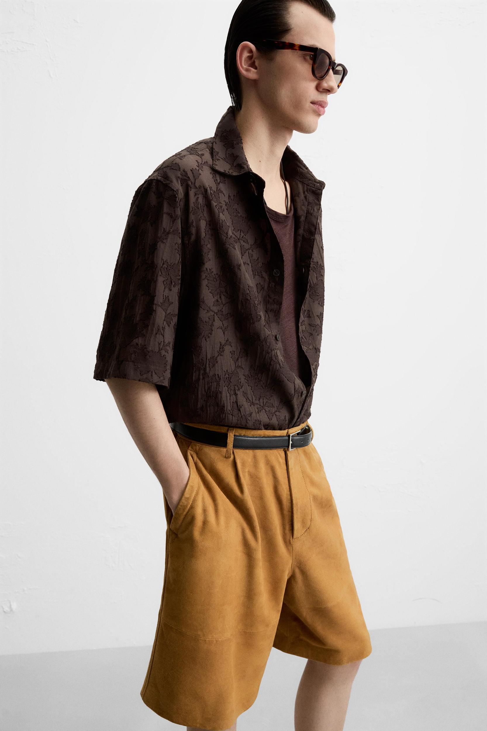 FLOWY JACQUARD SHIRT Product Image