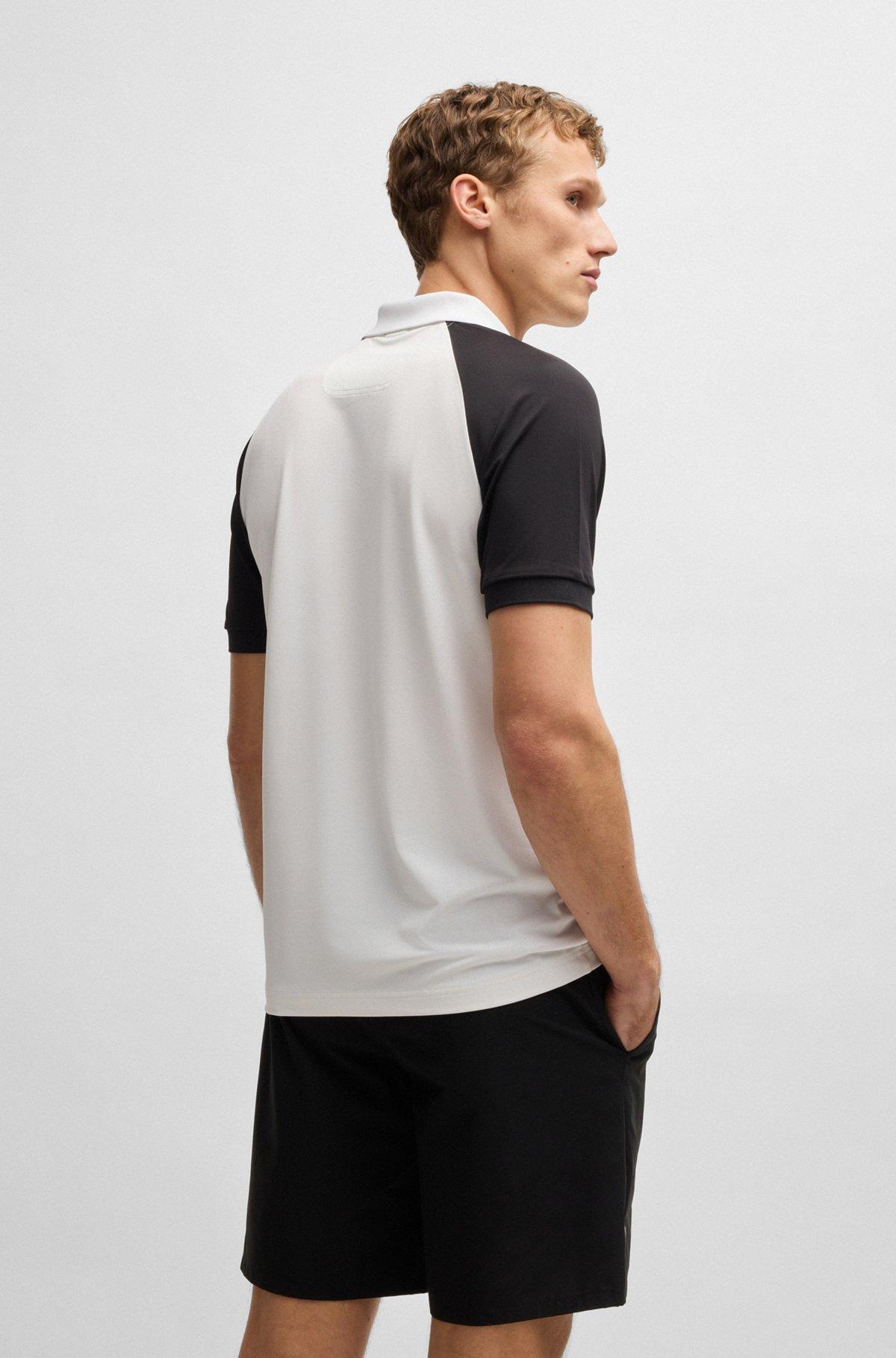 Active Paddy color-blocked polo shirt with mesh inserts Product Image