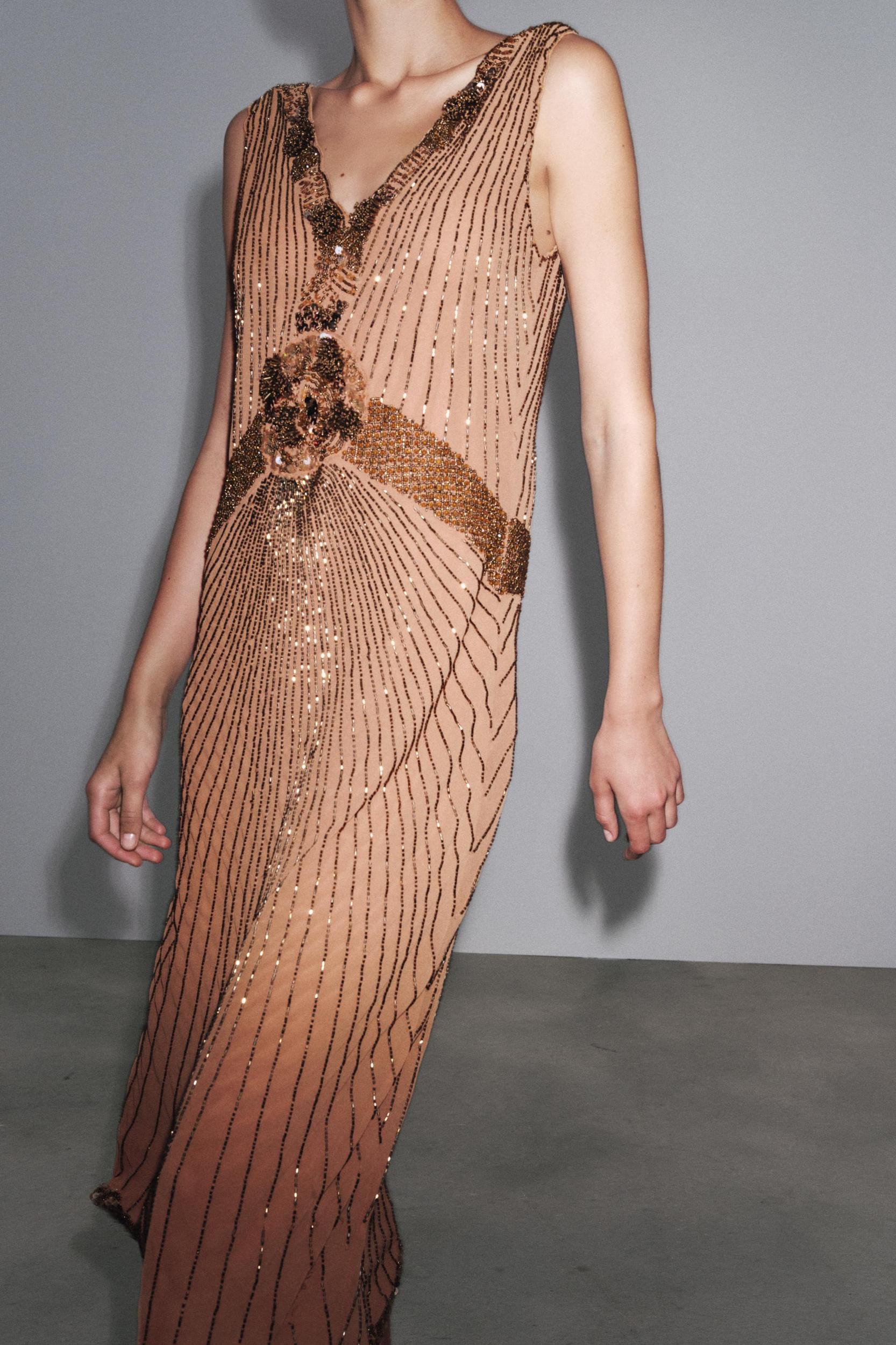 ZW COLLECTION BEADED EMBROIDERY DRESS Product Image