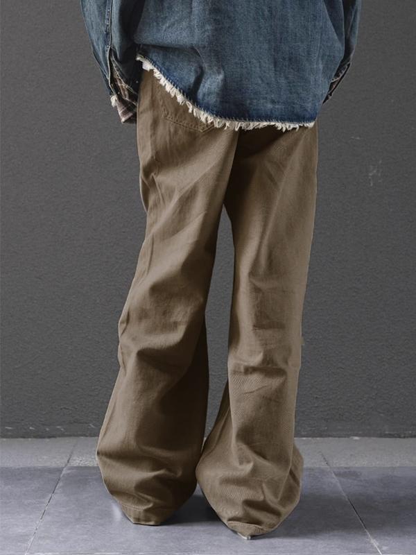 Men'?Vintage Brown Wash Loose Jeans Product Image