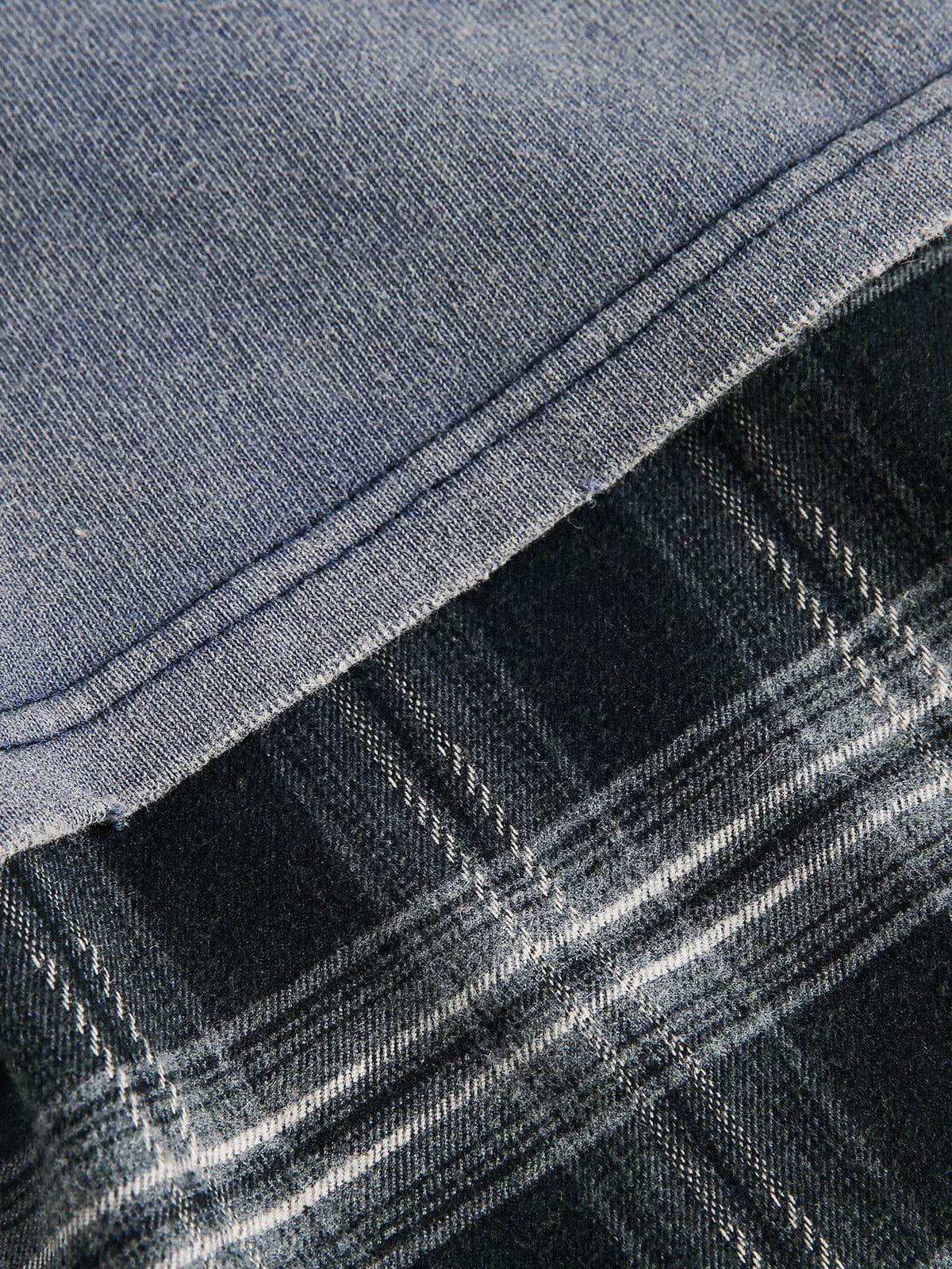 Aelfric Eden Plaid Layered Long Sleeve Tee Product Image