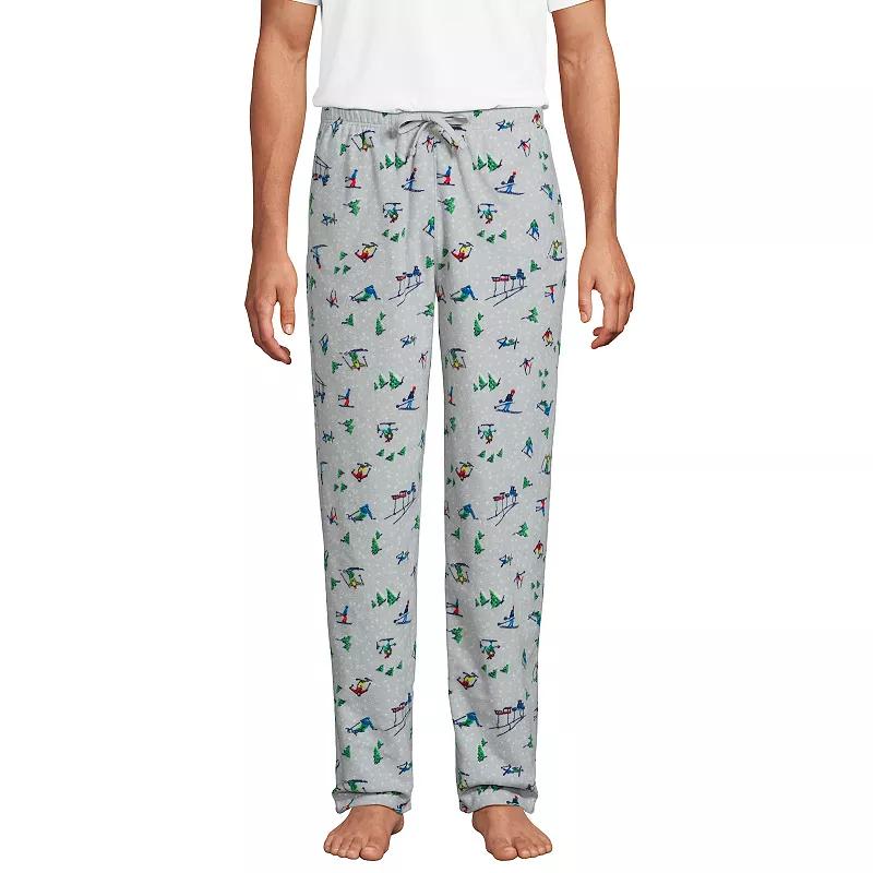 Men's Lands' End Solid Fleece Pajama Pants,  Product Image