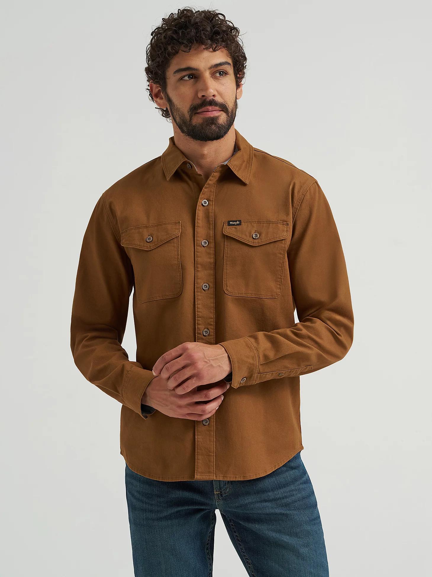 Men's Wrangler® Epic Soft™ Stretch Twill Shirt in Dachshund Product Image