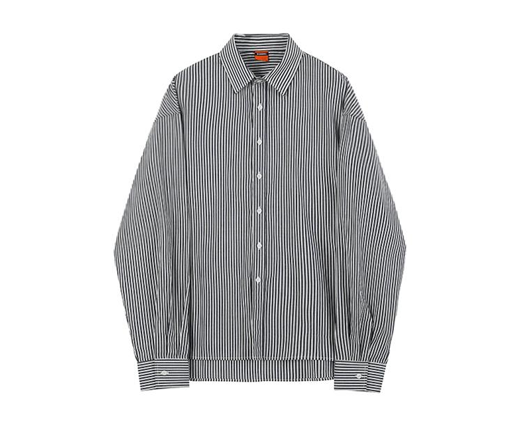 RT No. 2156 OVERSIZE STRIPED COLLAR SHIRT Product Image