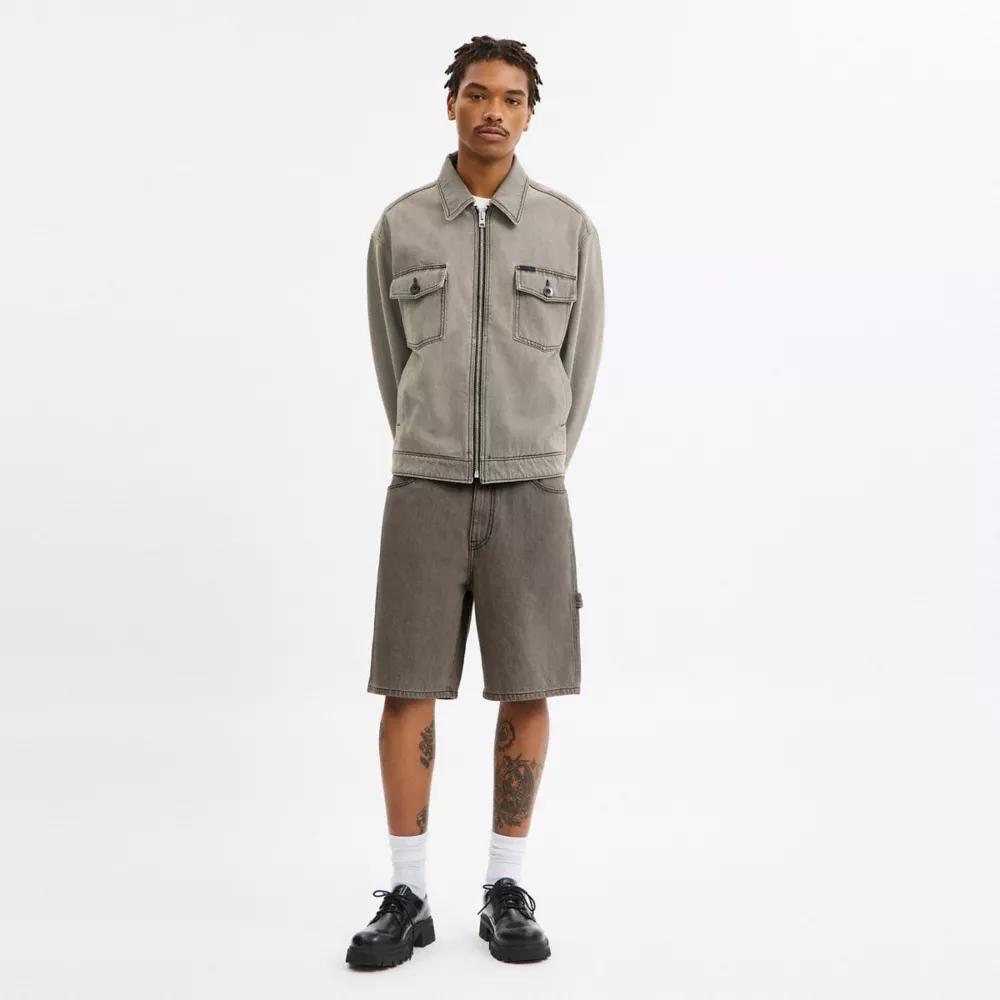 Denim Skater Shorts Product Image