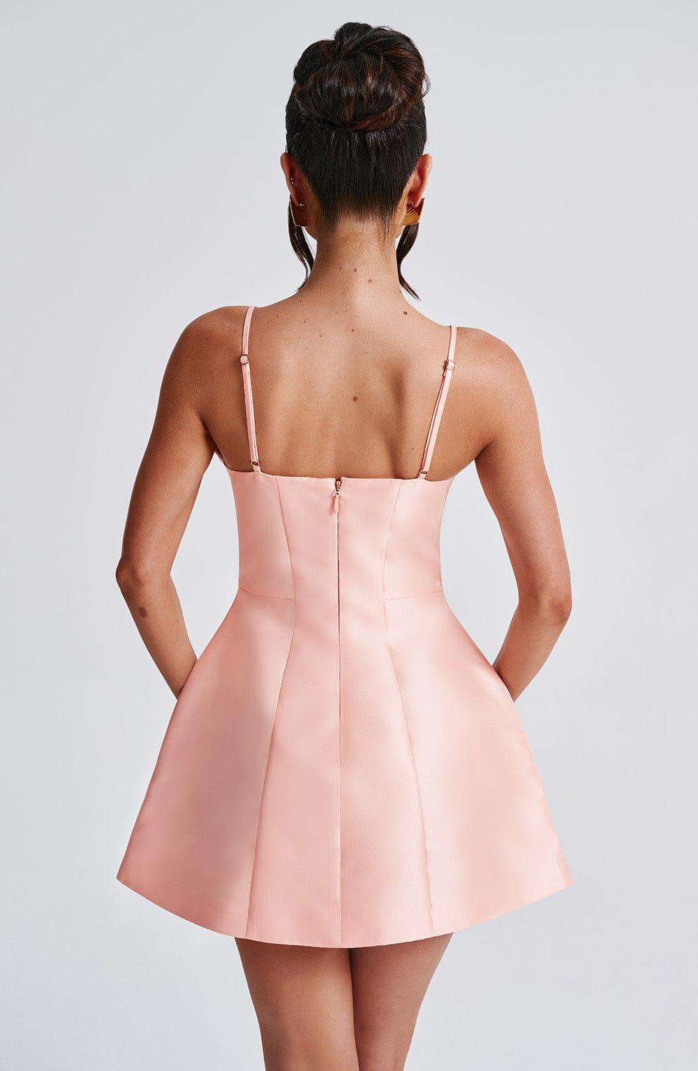 Nicole Mini Dress - Peach Product Image