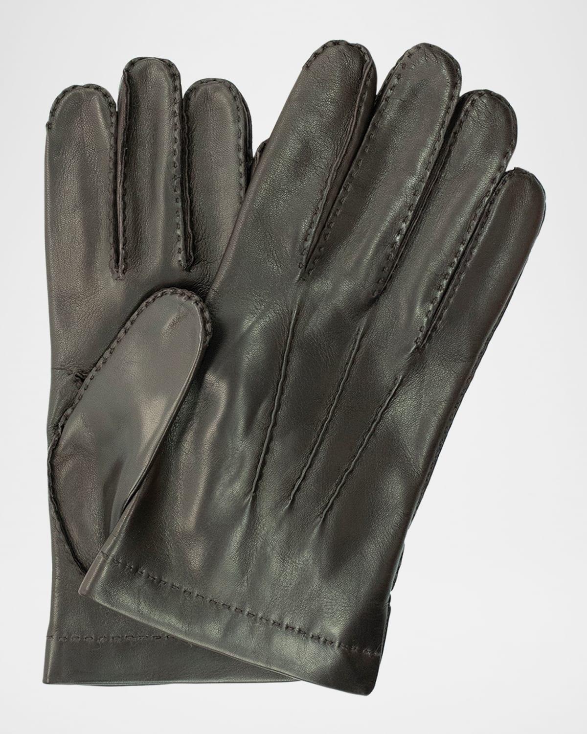 Mens Cashmere-Lined Handsewn Leather Gloves Product Image
