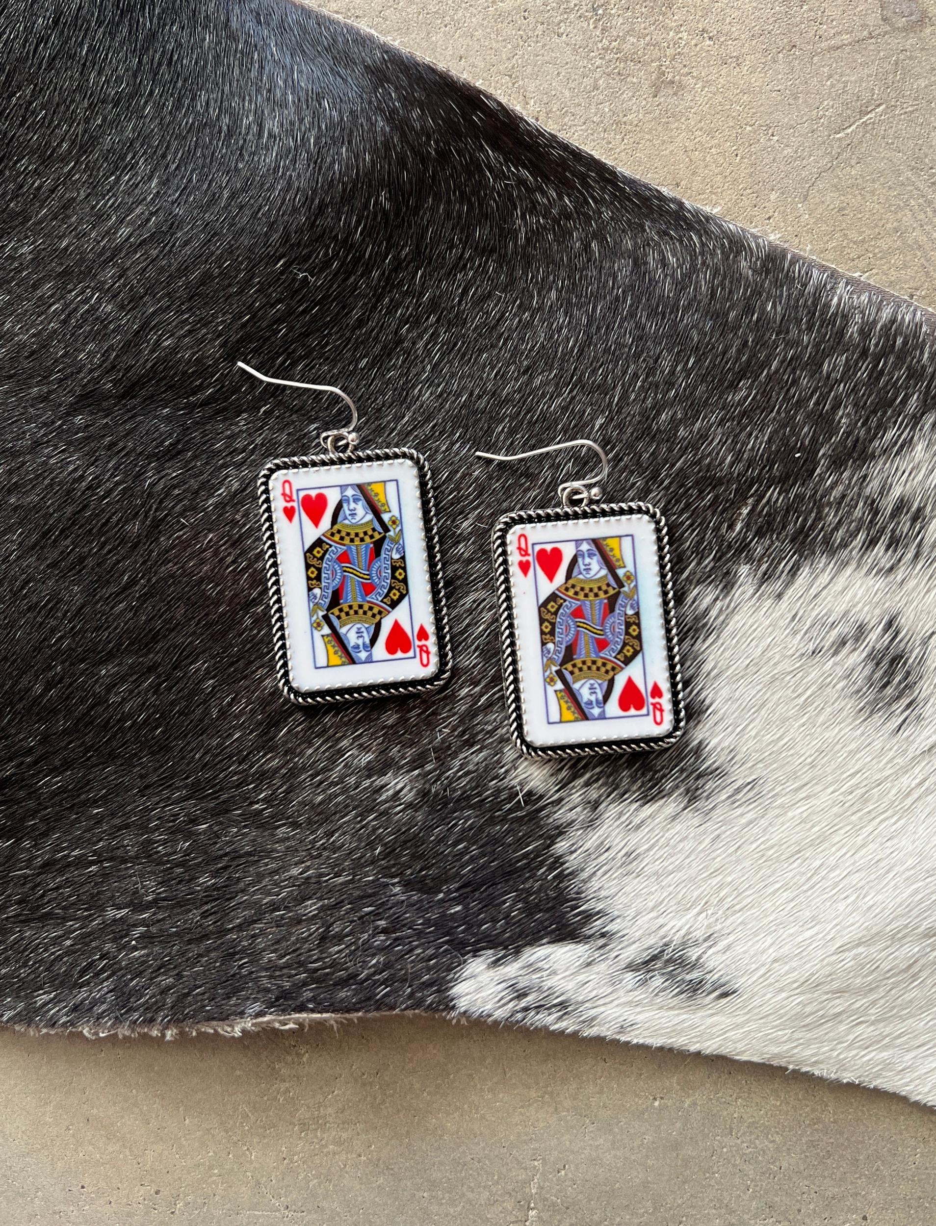 Queen of Hearts Dangle Earrings Product Image