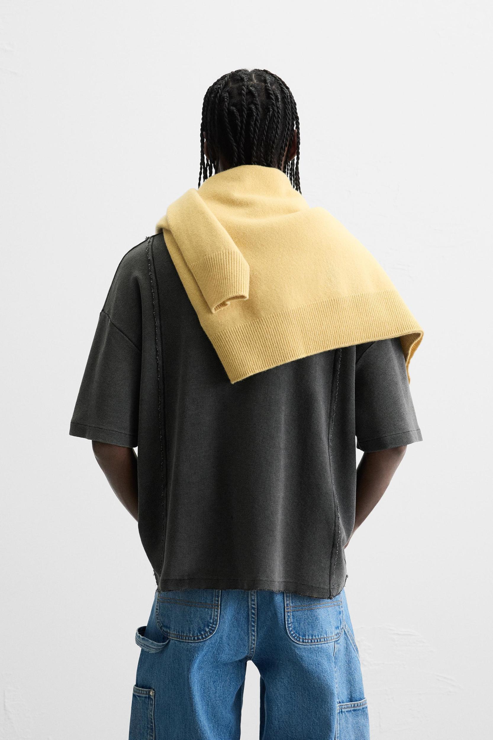 WASHED KNIT T-SHIRT Product Image