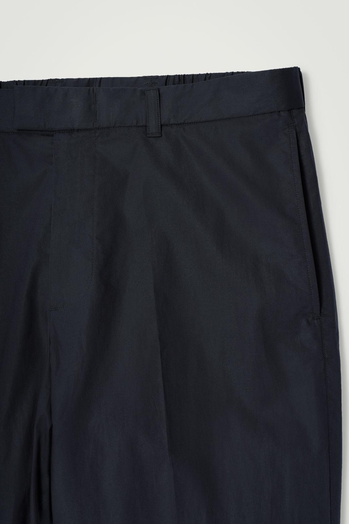 COTTON STRAIGHT-LEG PANTS Product Image