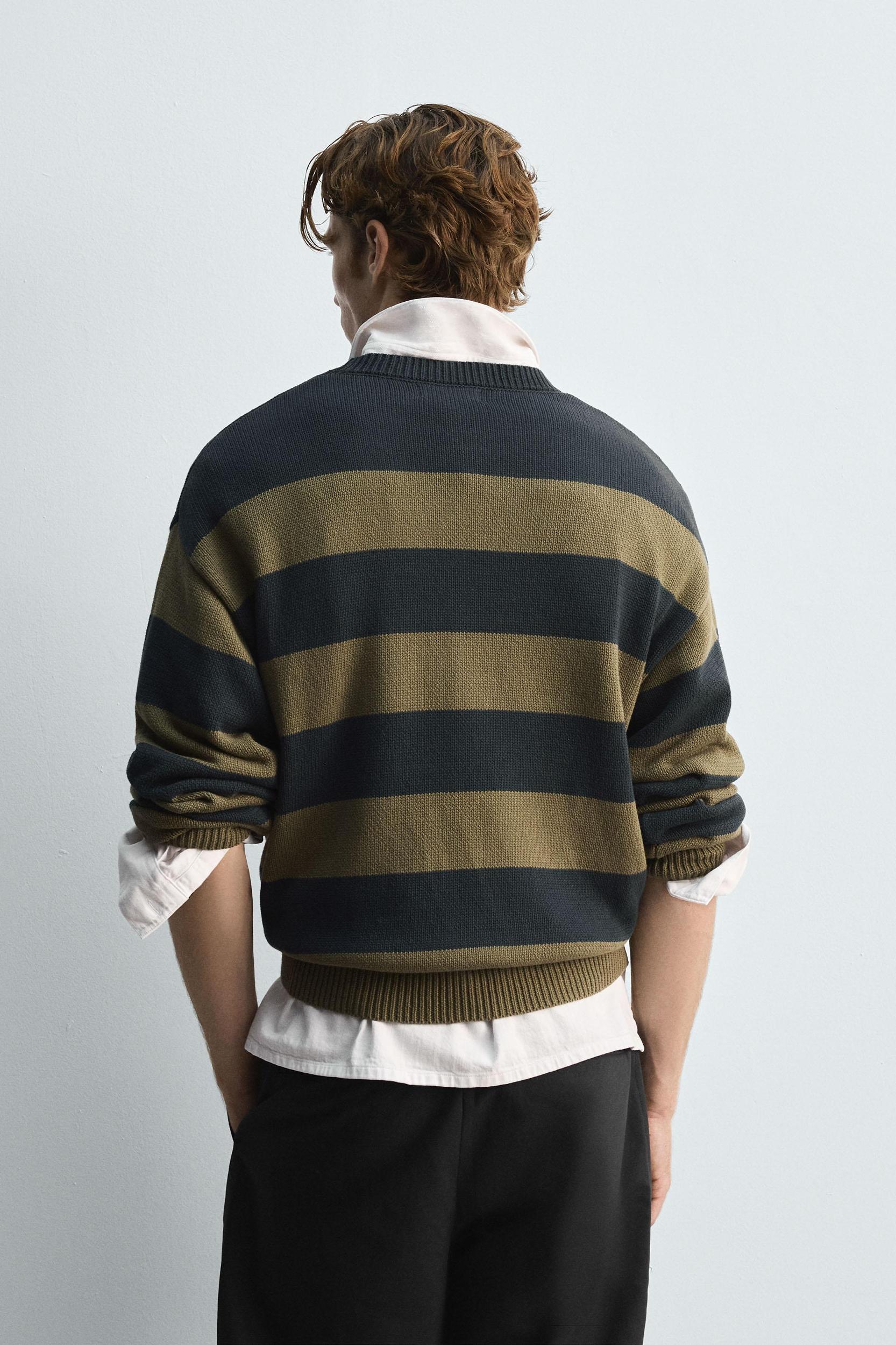 STRIPED JACQUARD SWEATER Product Image