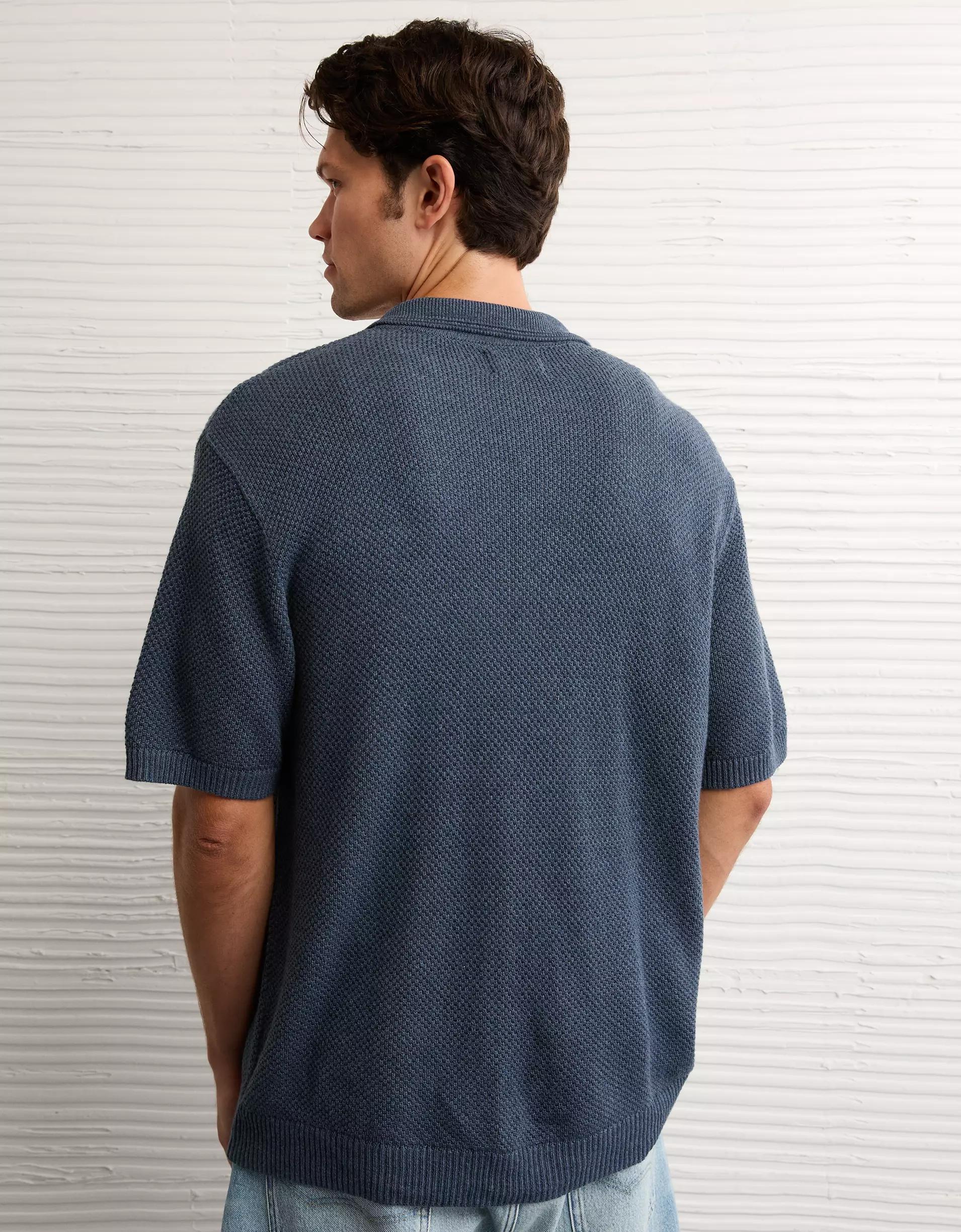 AE Pique Sweater Polo Shirt Product Image