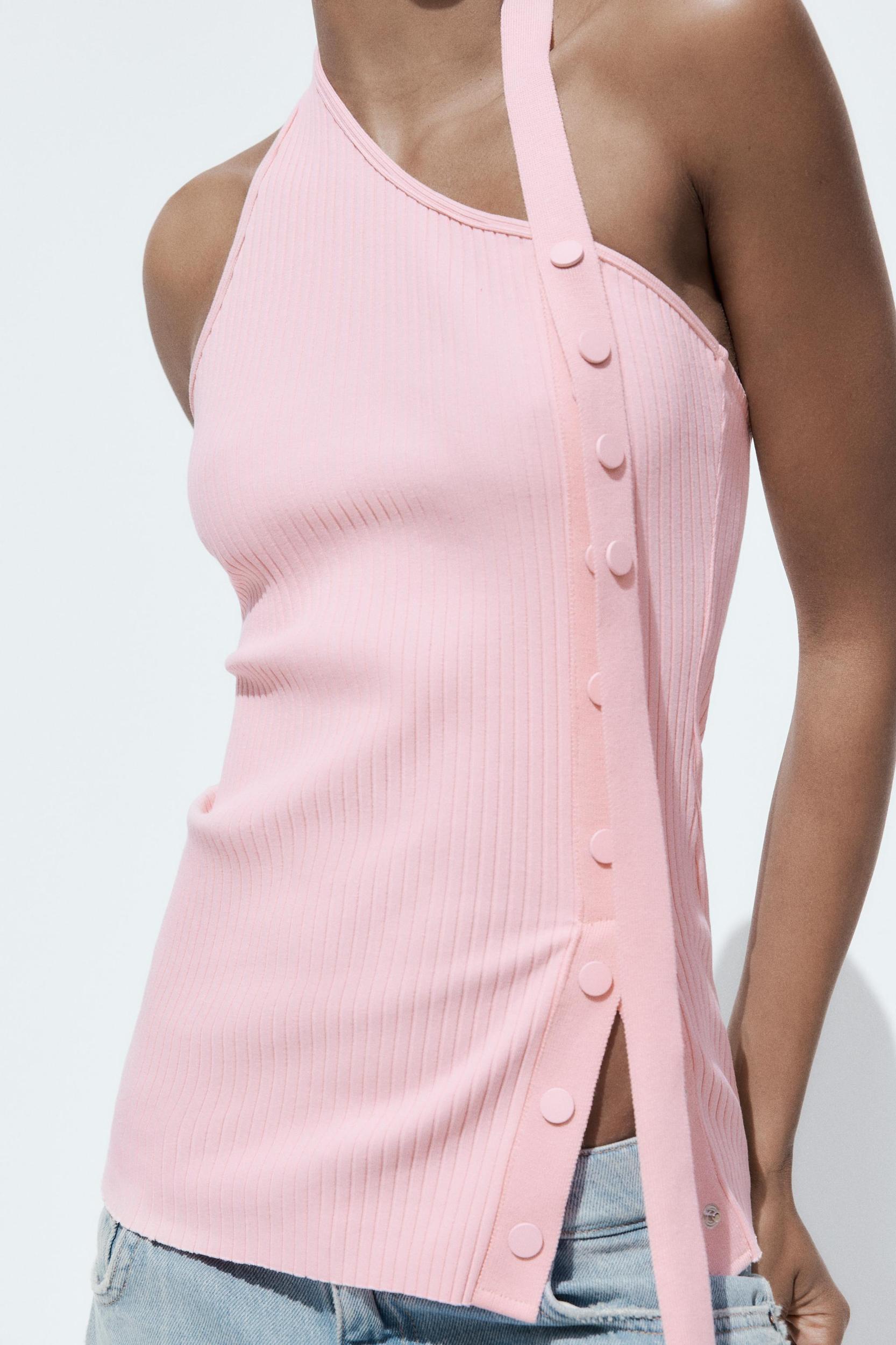 ASYMMETRICAL RIBBED TOP Product Image